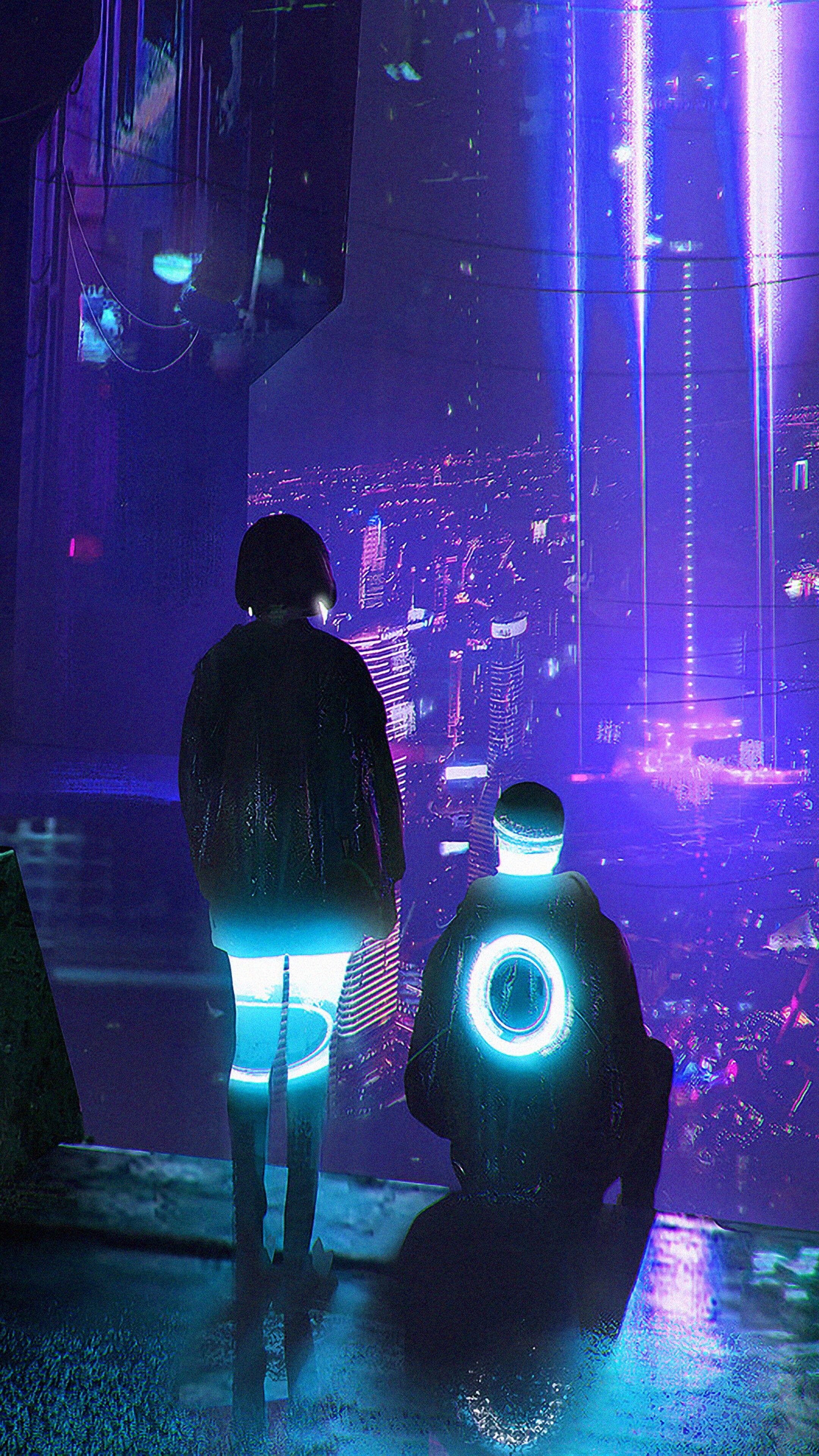 2160x3840 Cyberpunk, City, Night, Sci Fi, 4K Phone HD Wallpaper, Image, Background, Photo And Picture