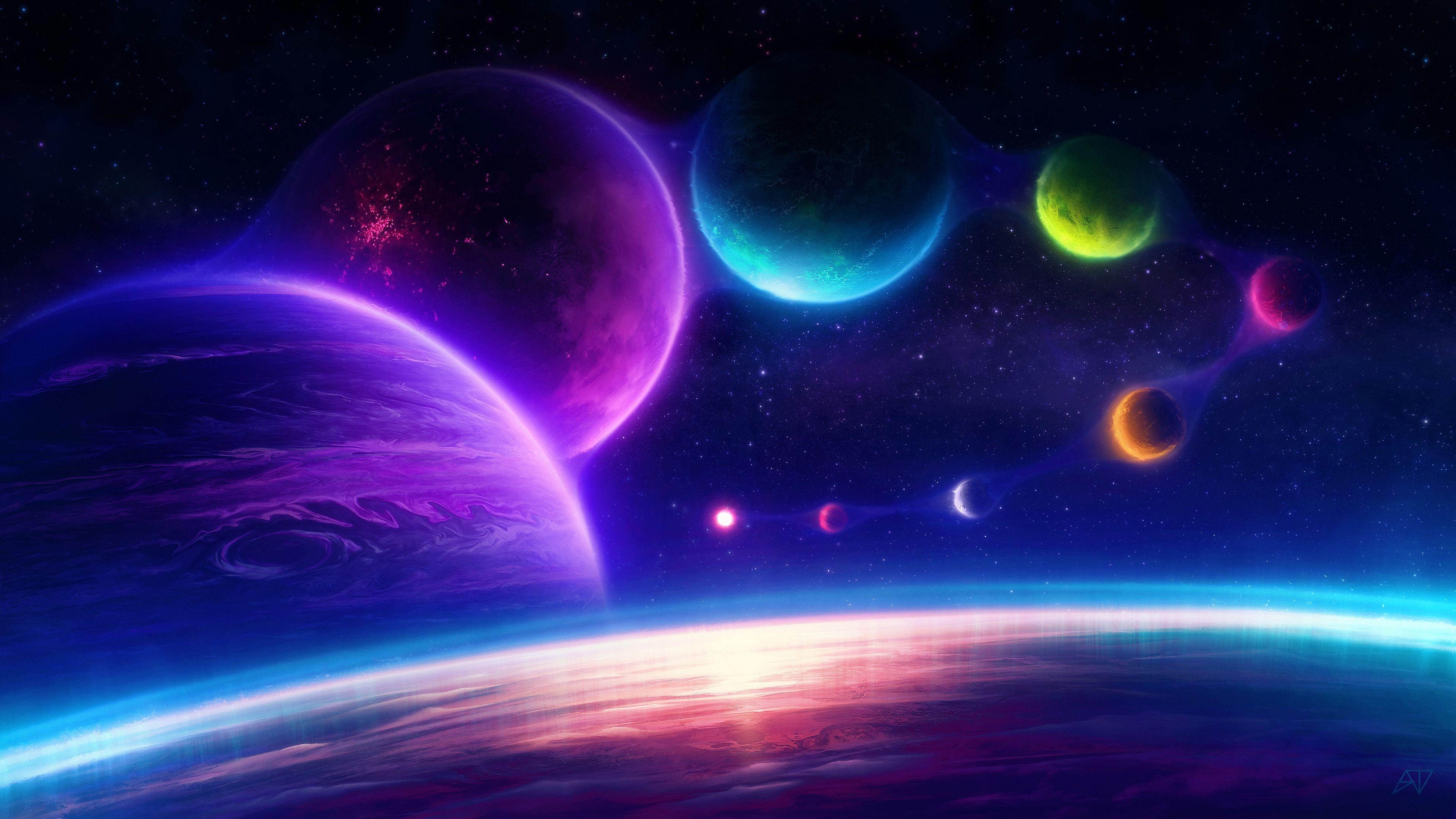 3840x2160 Planet Galaxy Wallpaper 4K .