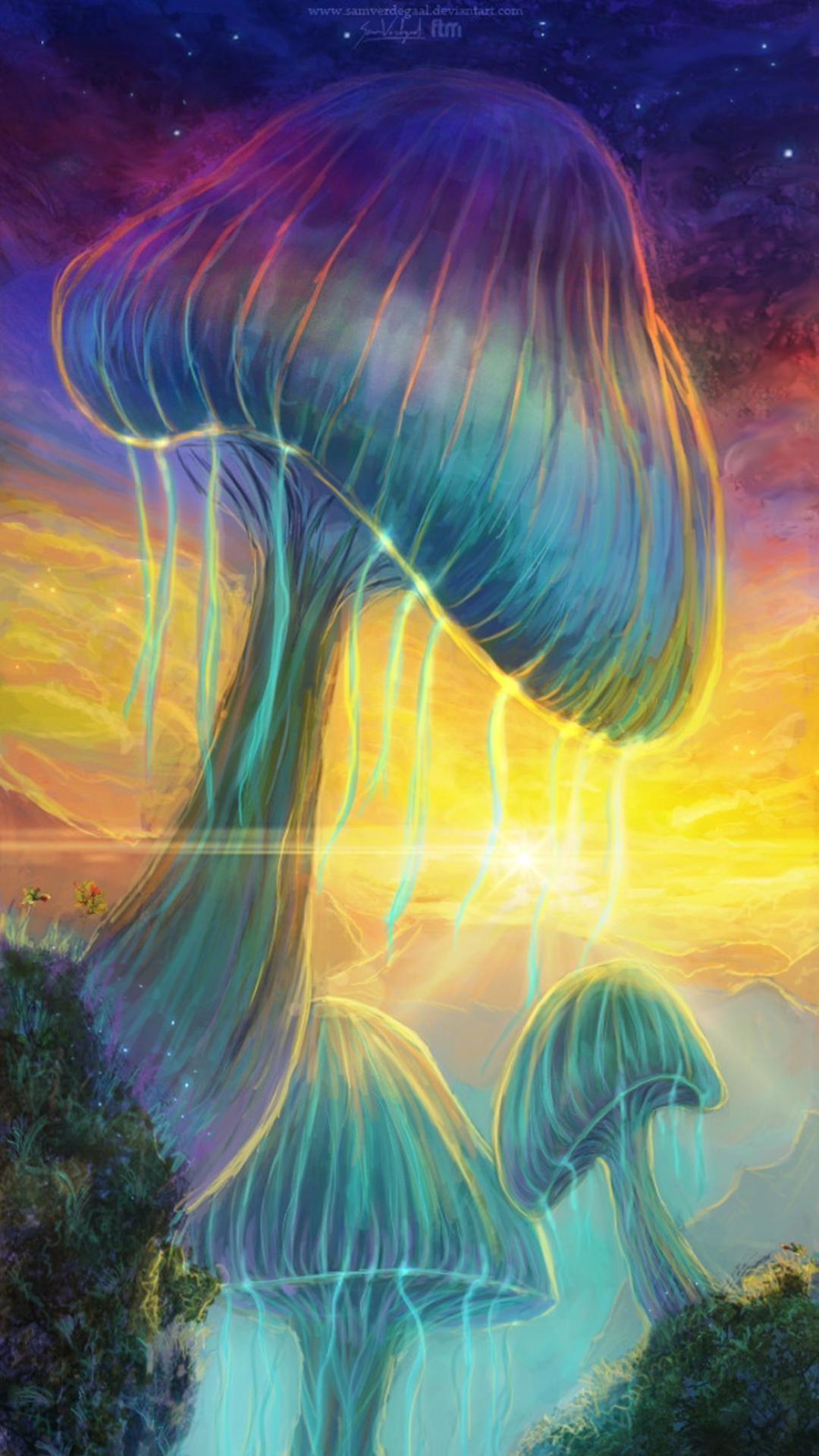 1080x1920 Magic Mushroom Mobile Wallpaper