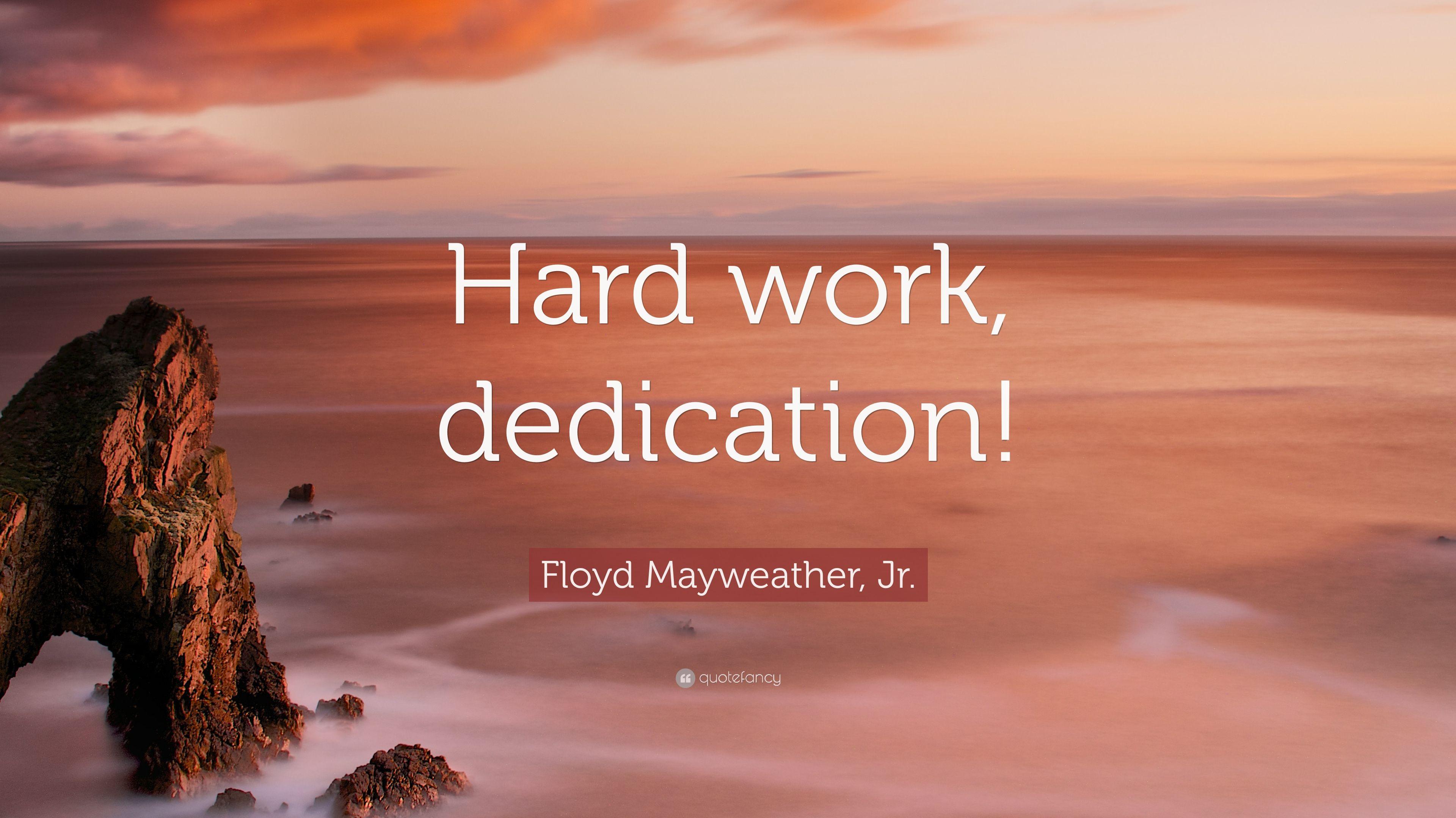 Floyd Mayweather Hard Work Dedication Wallpaper