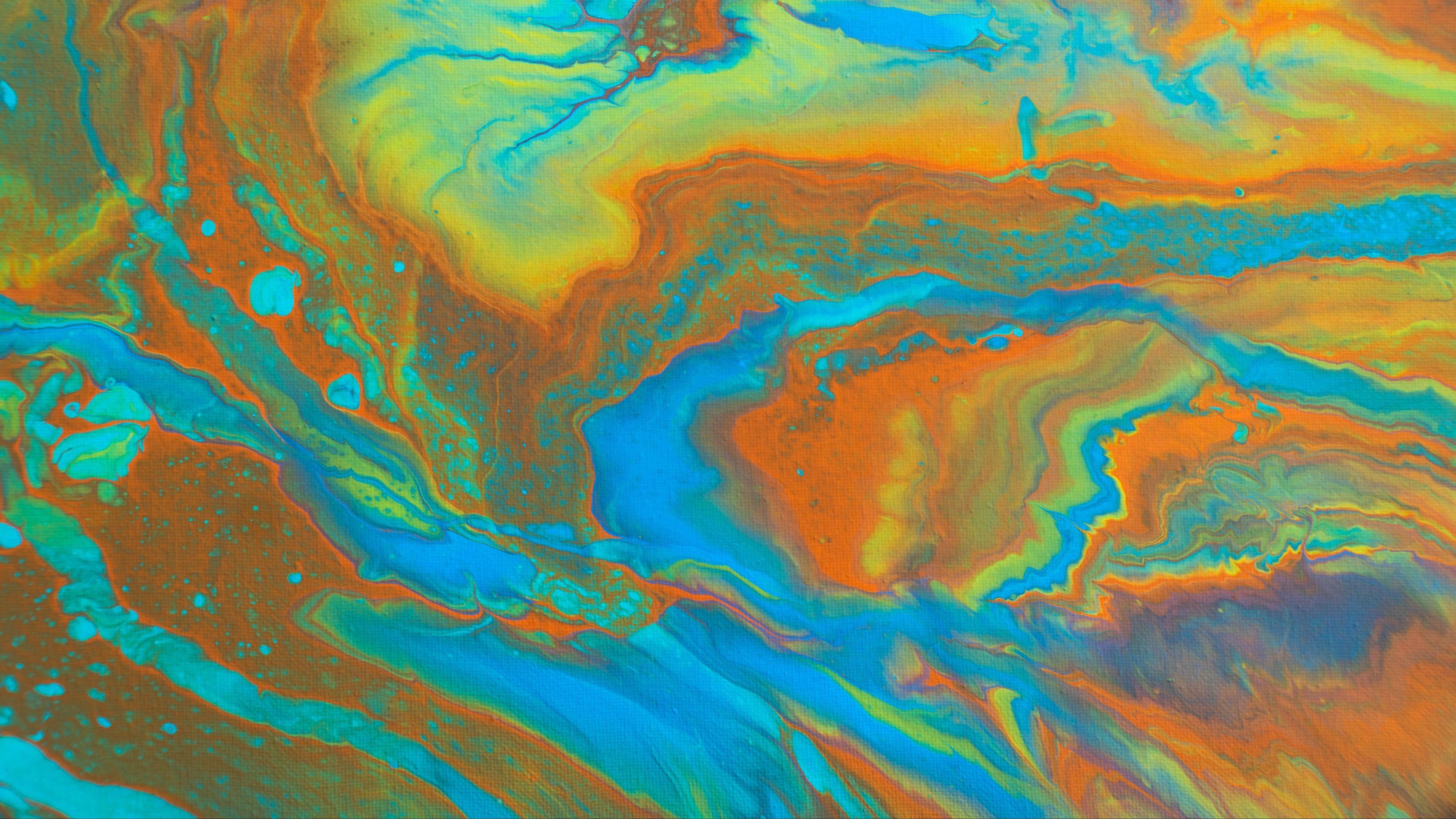 3840x2160 Paint Liquid Fluid Art 4K HD Wallpaper