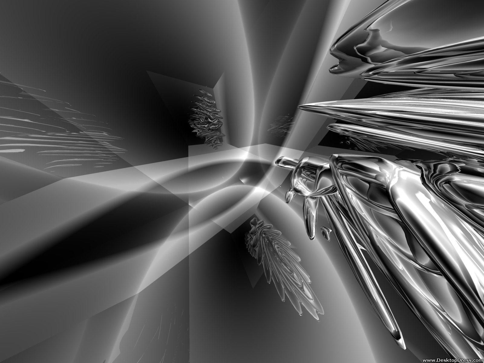 1600x1200 Desktop Wallpaper 3D Background Gray Liquid