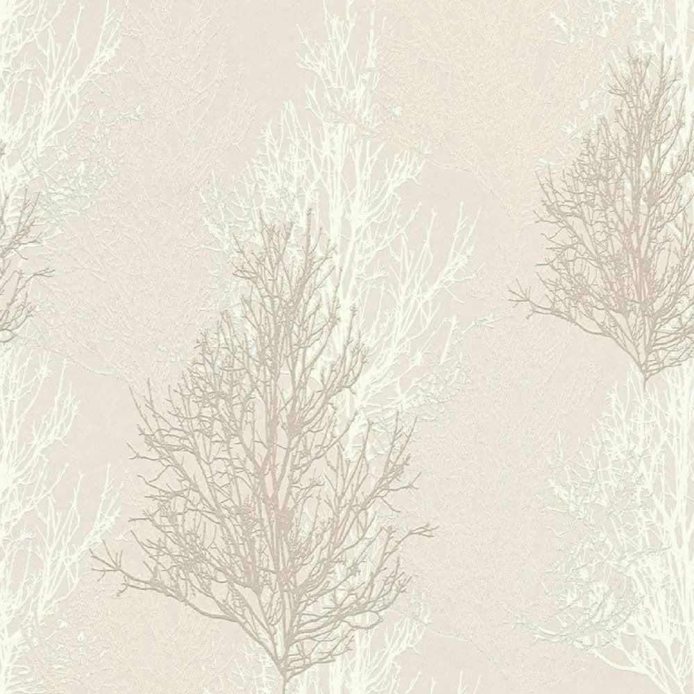 1000x1000 AS Creation Wallpaper Willow Tree Branches Cream White Silver Metallic Glitter 34819 1