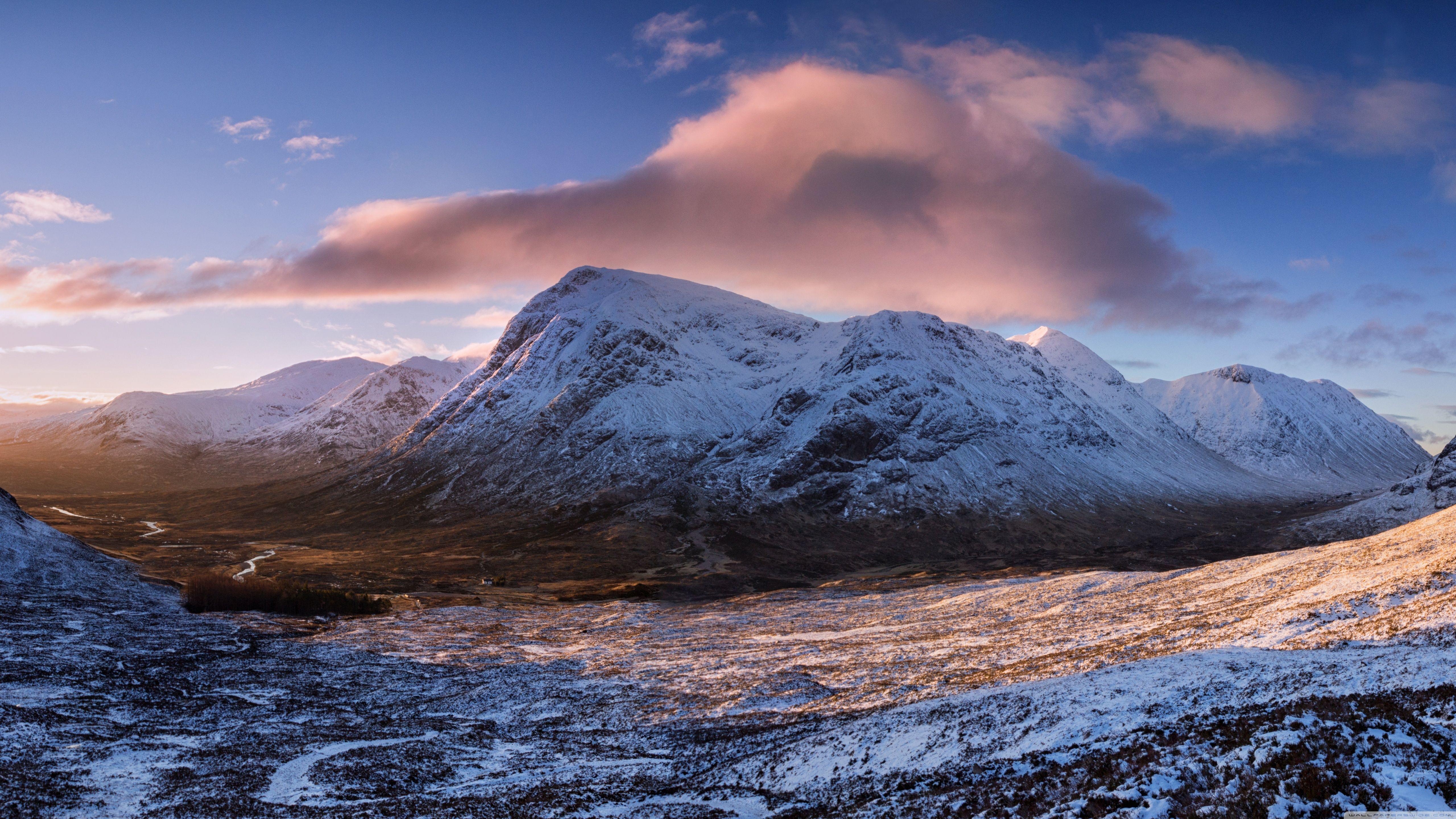 5120x2880 Winter Dawn, Glencoe, Scotland ❤ 4K HD Desktop Wallpaper for 4K