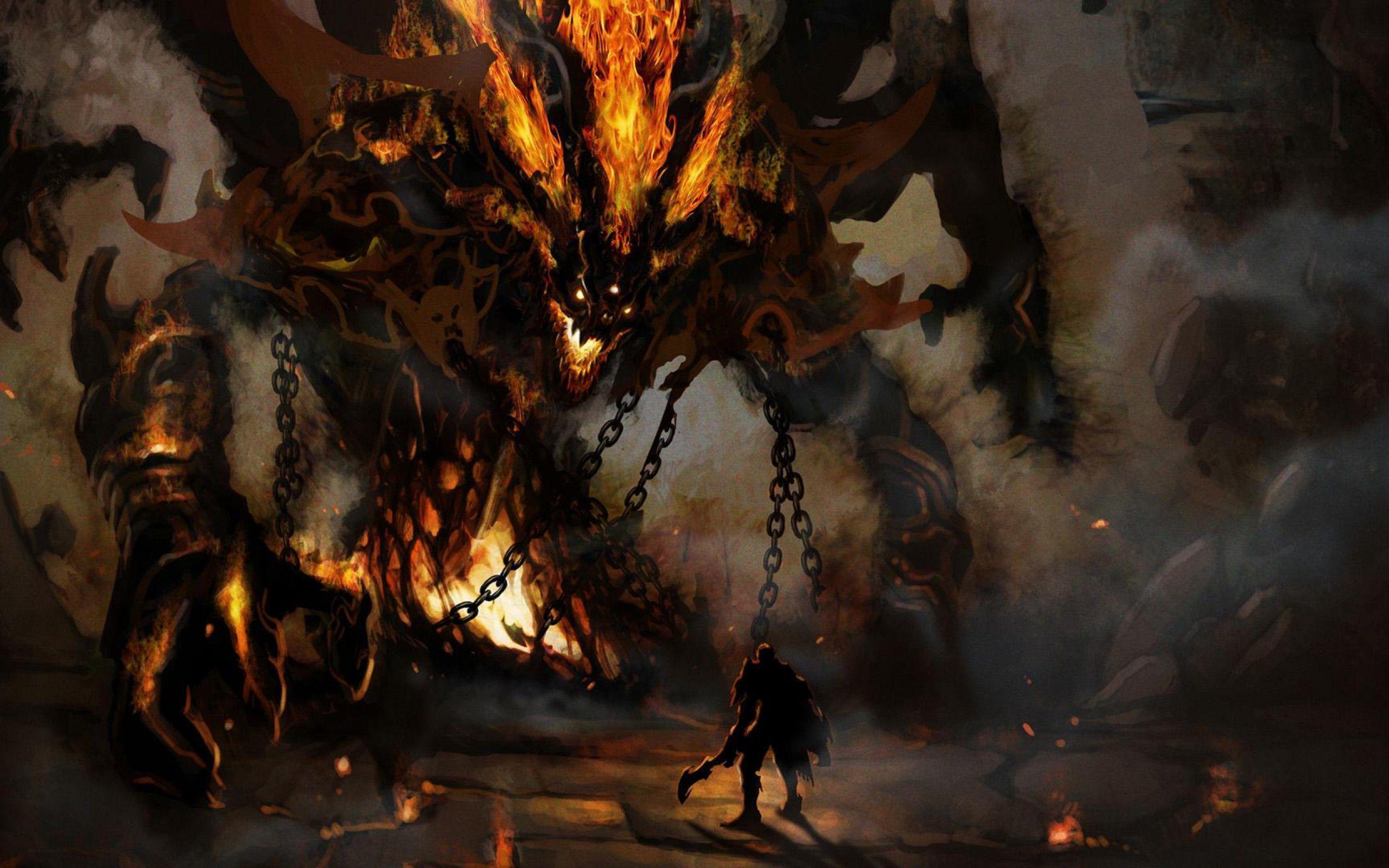 2560x1600 Demon Background