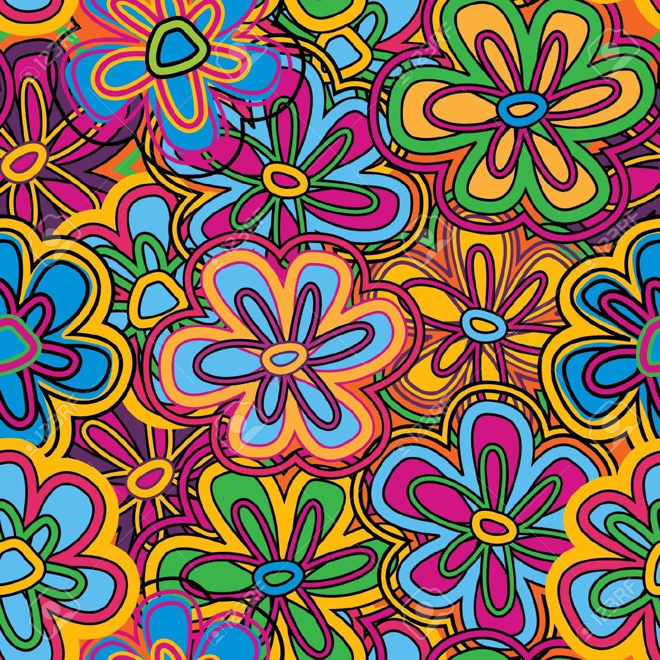 hippie flower background