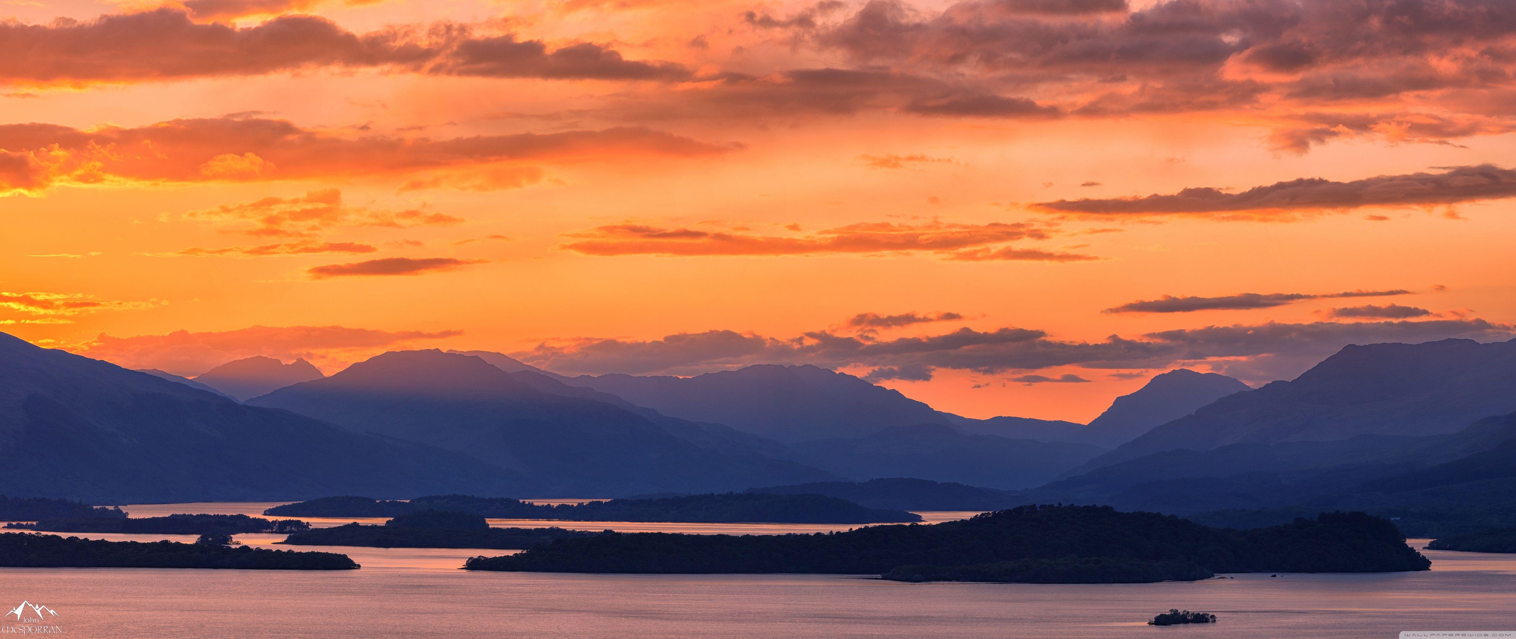 5120x2160 Amazing Sunset Mountains ❤ 4K HD Desktop Wallpaper for 4K Ultra HD