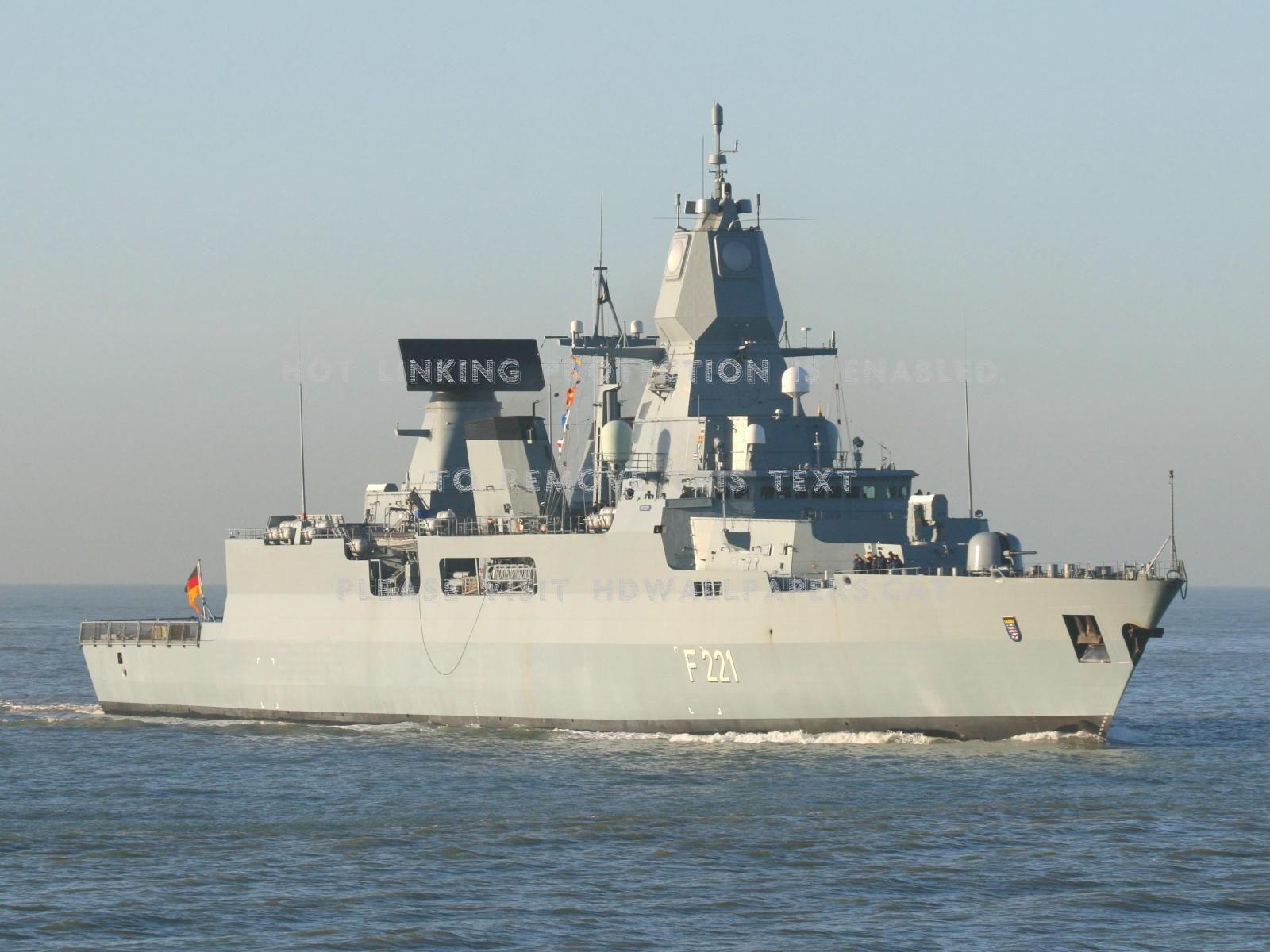 1600x1200 german frigate hessen warship navy germany