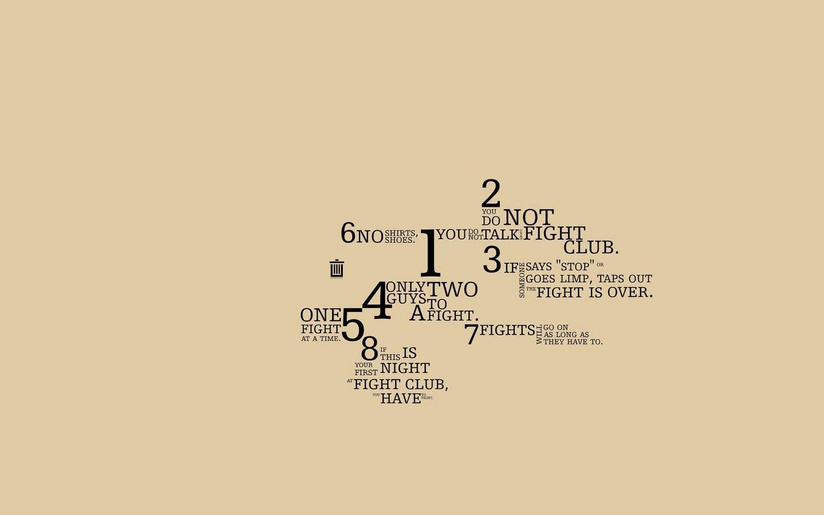 1680x1050 minimalism, #simple background, #movies, #typography, #Fight Club, wallpaper. Fight club, Fight club rules, Words