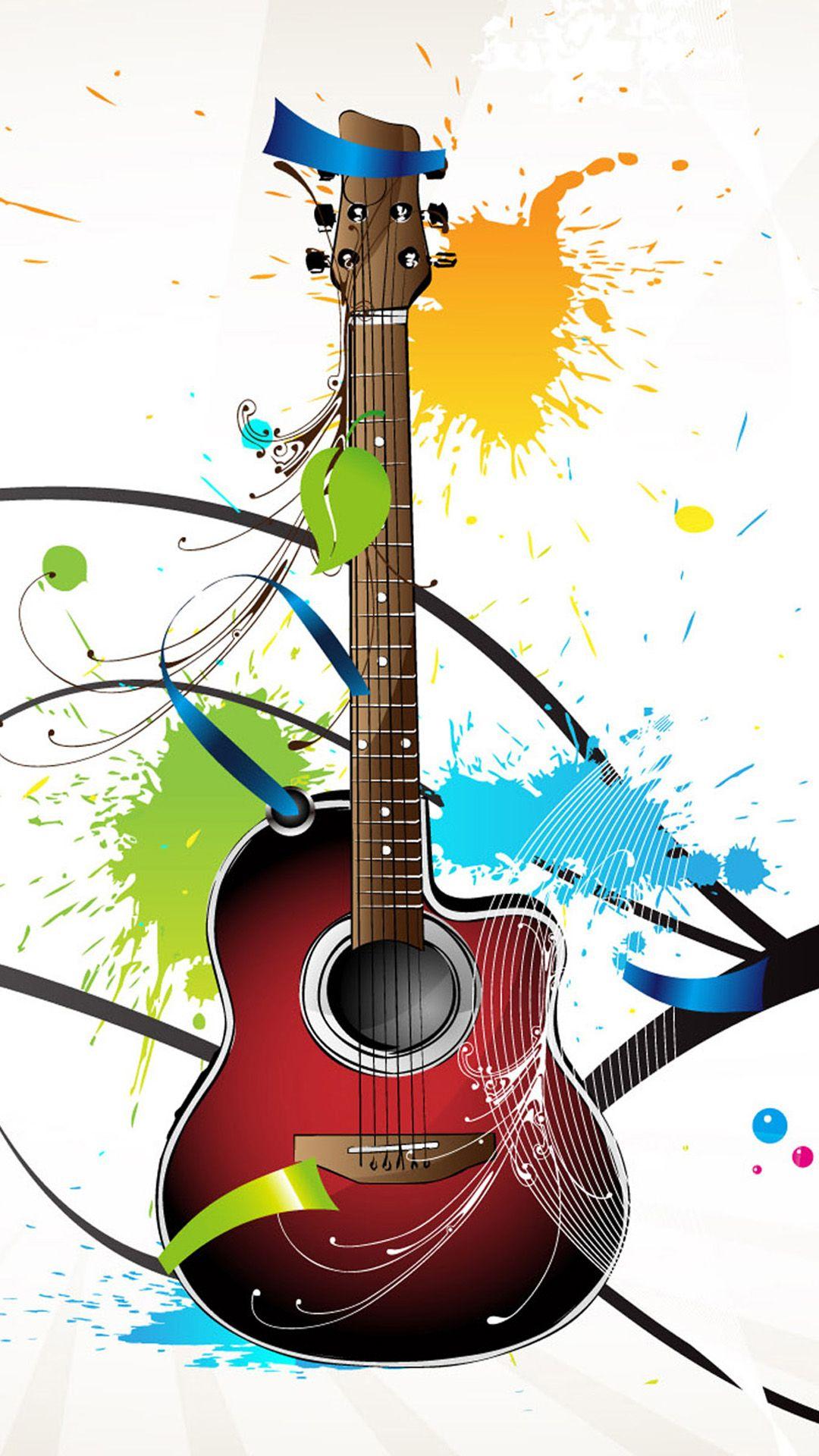1080x1920 Guitar. Music art wallpaper