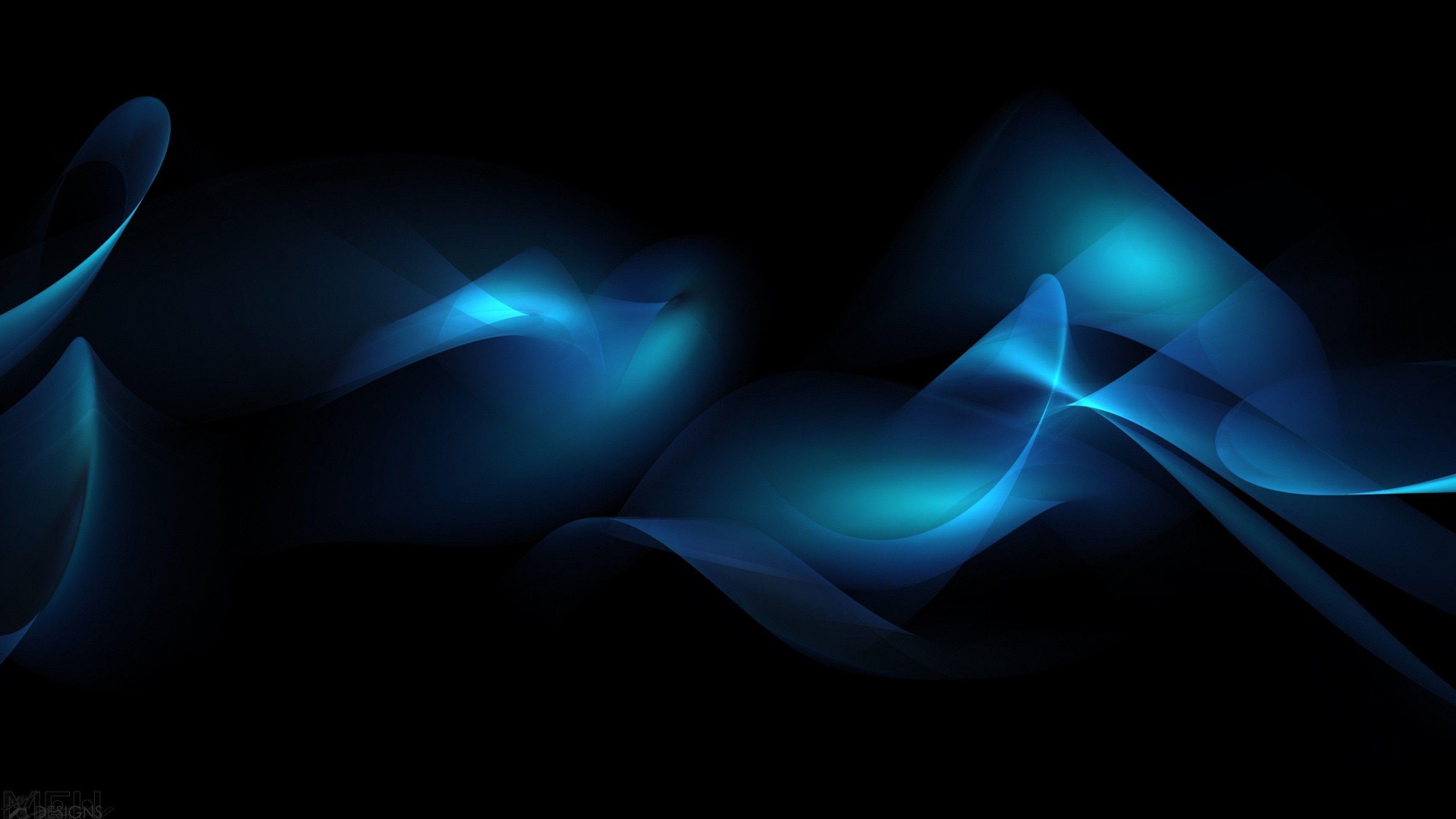 3456x1944 Dark Blue Abstract Wallpaper