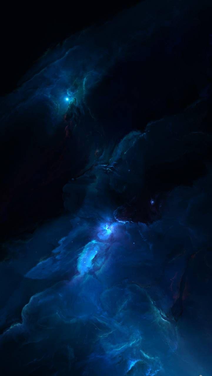 721x1280 Blue Nebula wallpaper