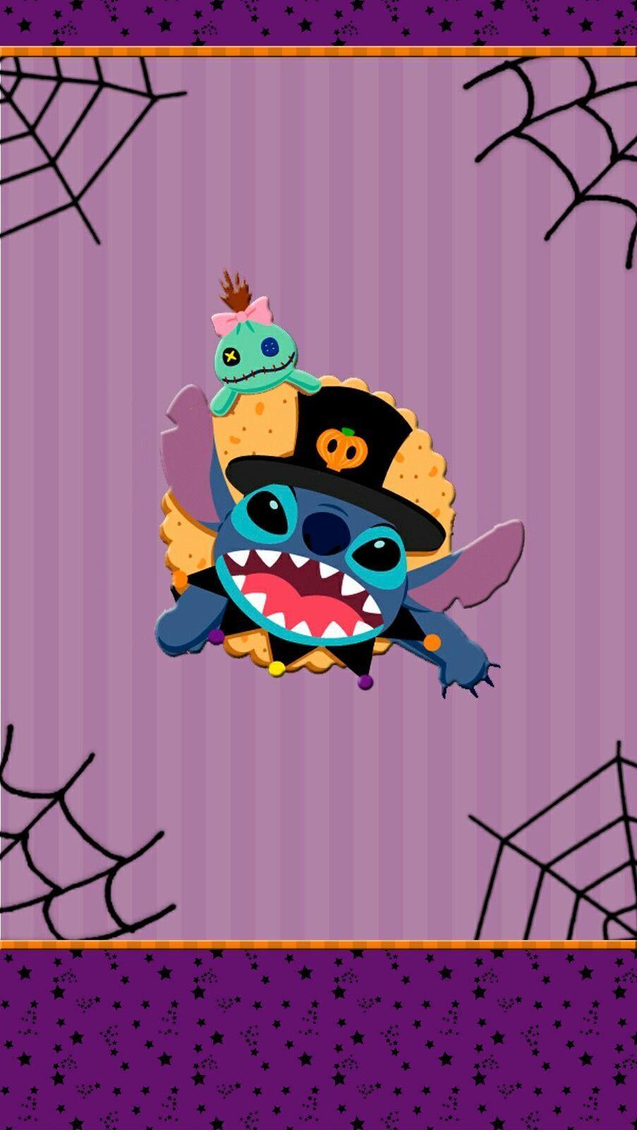 903x1600 Lilo And Stitch Halloween Wallpaper