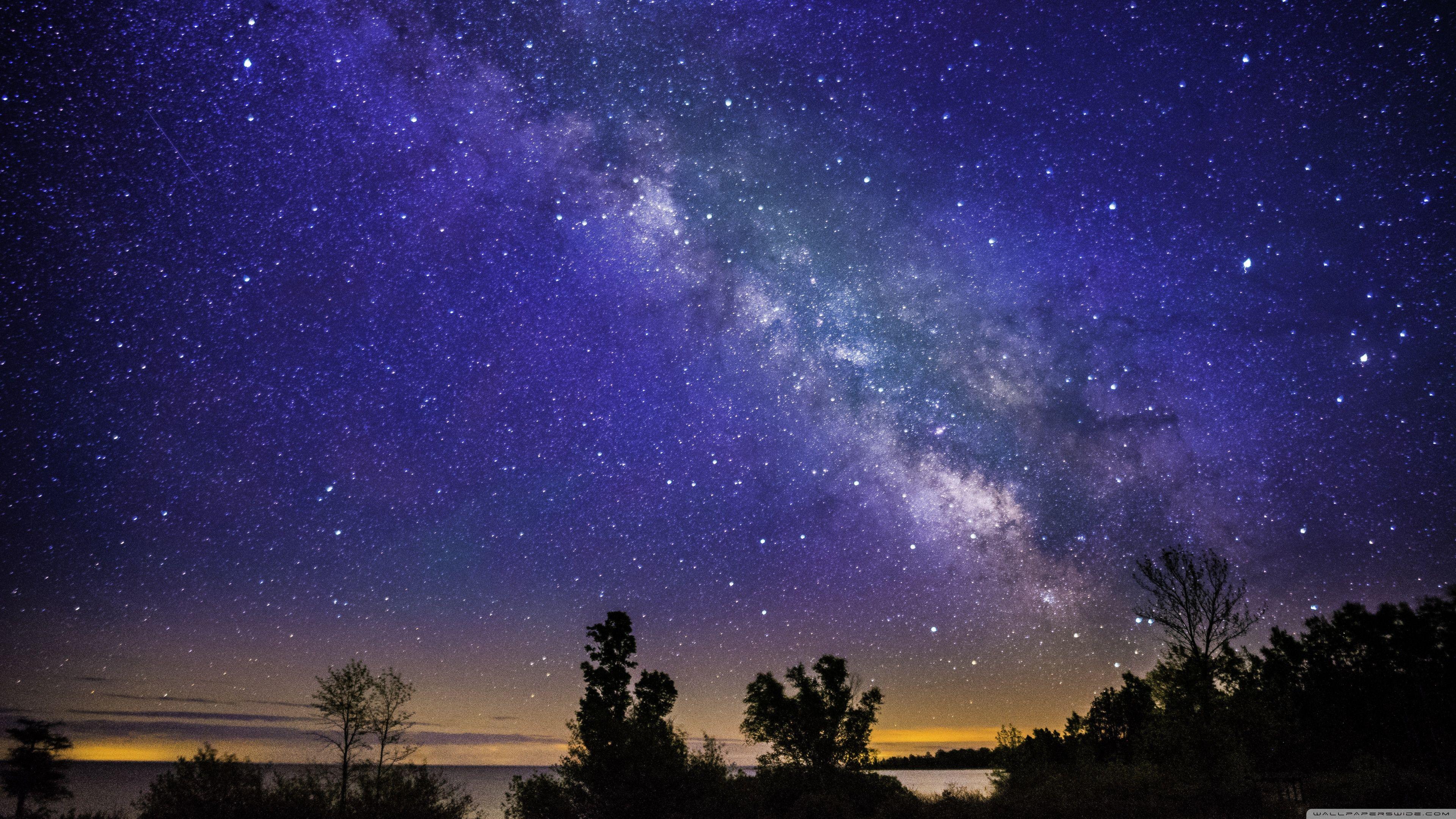 3840x2160 Milky Way above Lake Michigan Ultra HD Desktop Background Wallpaper for 4K UHD TV : Widescreen & UltraWide Desktop & Laptop : Tablet