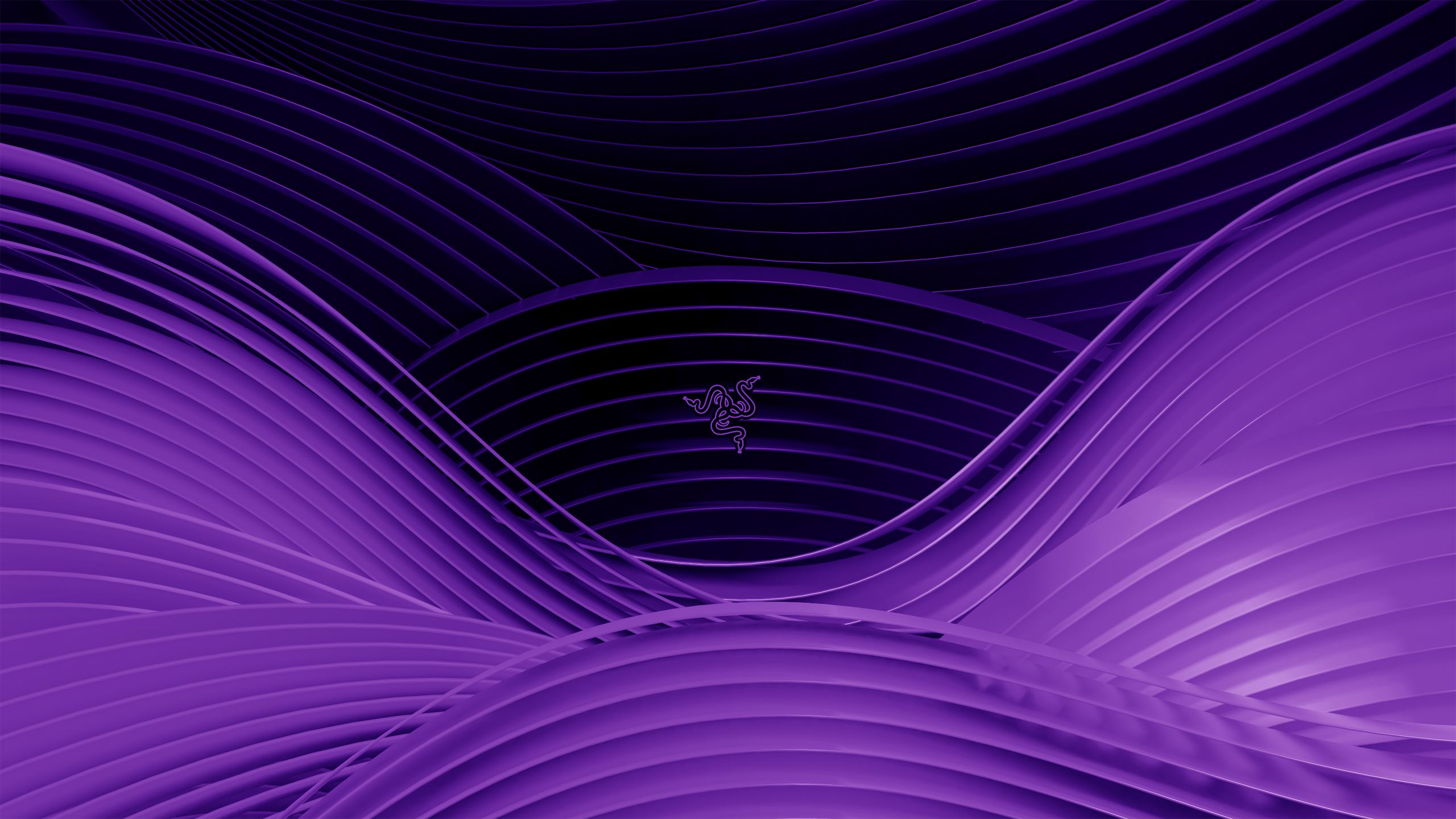 2560x1440 Razer Wallpaper purple