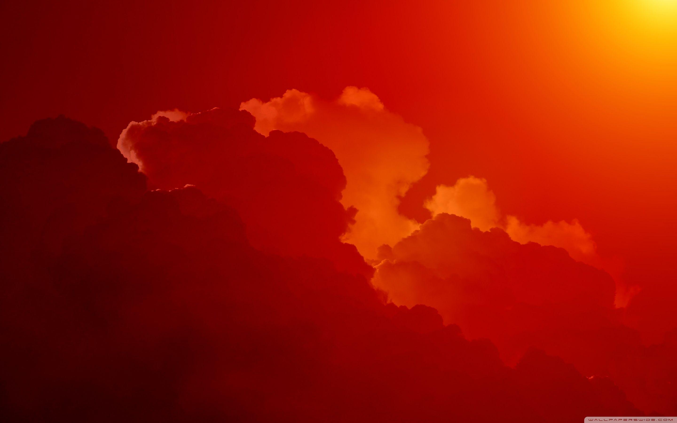 2880x1800 Red Clouds, Sunset ❤ 4K HD Desktop Wallpaper for 4K Ultra HD TV