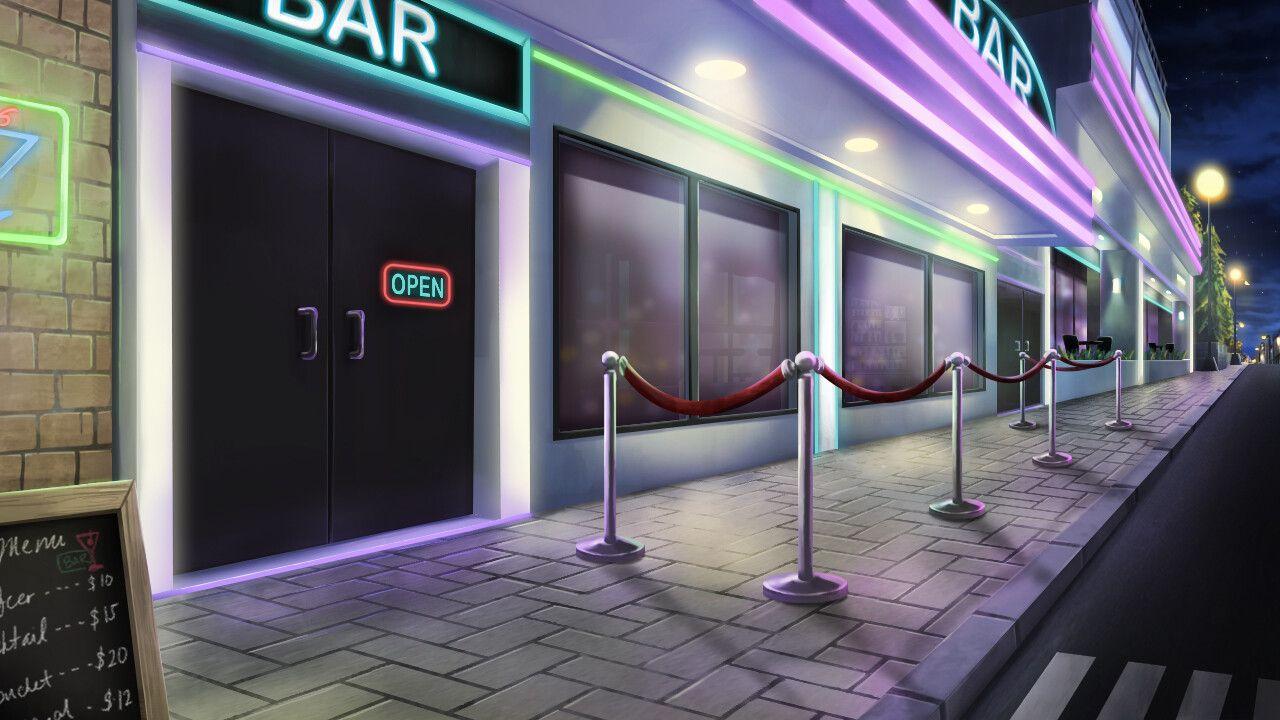 1280x720 Anime Background School Lockers