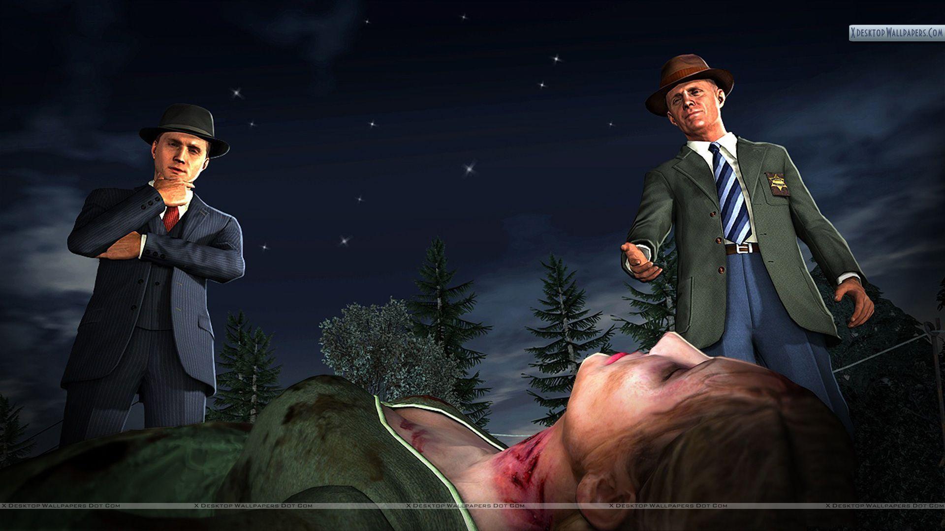 1920x1080 L.A. Noire Inspecting Women Murder Wallpaper