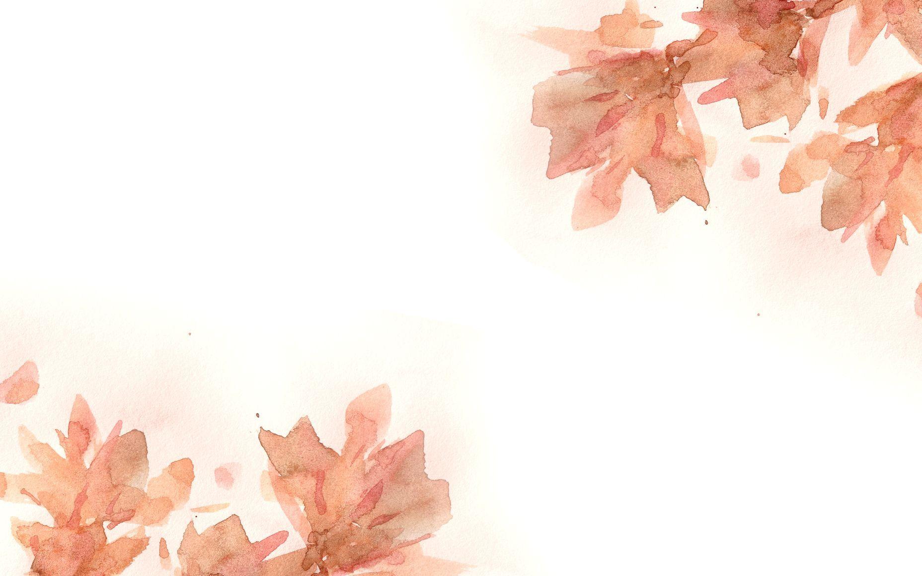 1856x1161 Autumn Watercolour Wallpaper