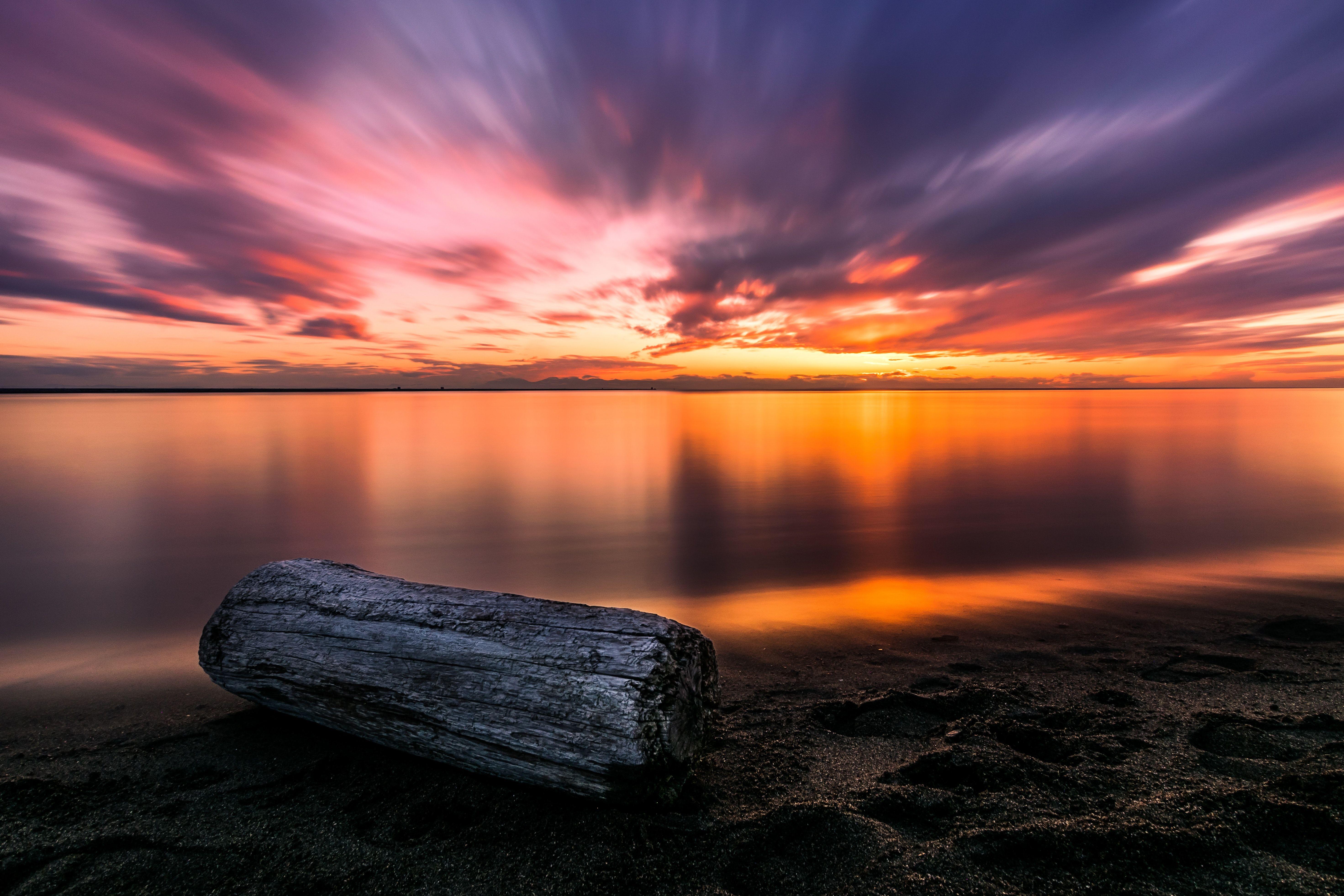 5886x3924 5k Seashore At Golden Hour Laptop Full HD 1080P HD 4k Wallpaper, Image, Background, Photo and Picture