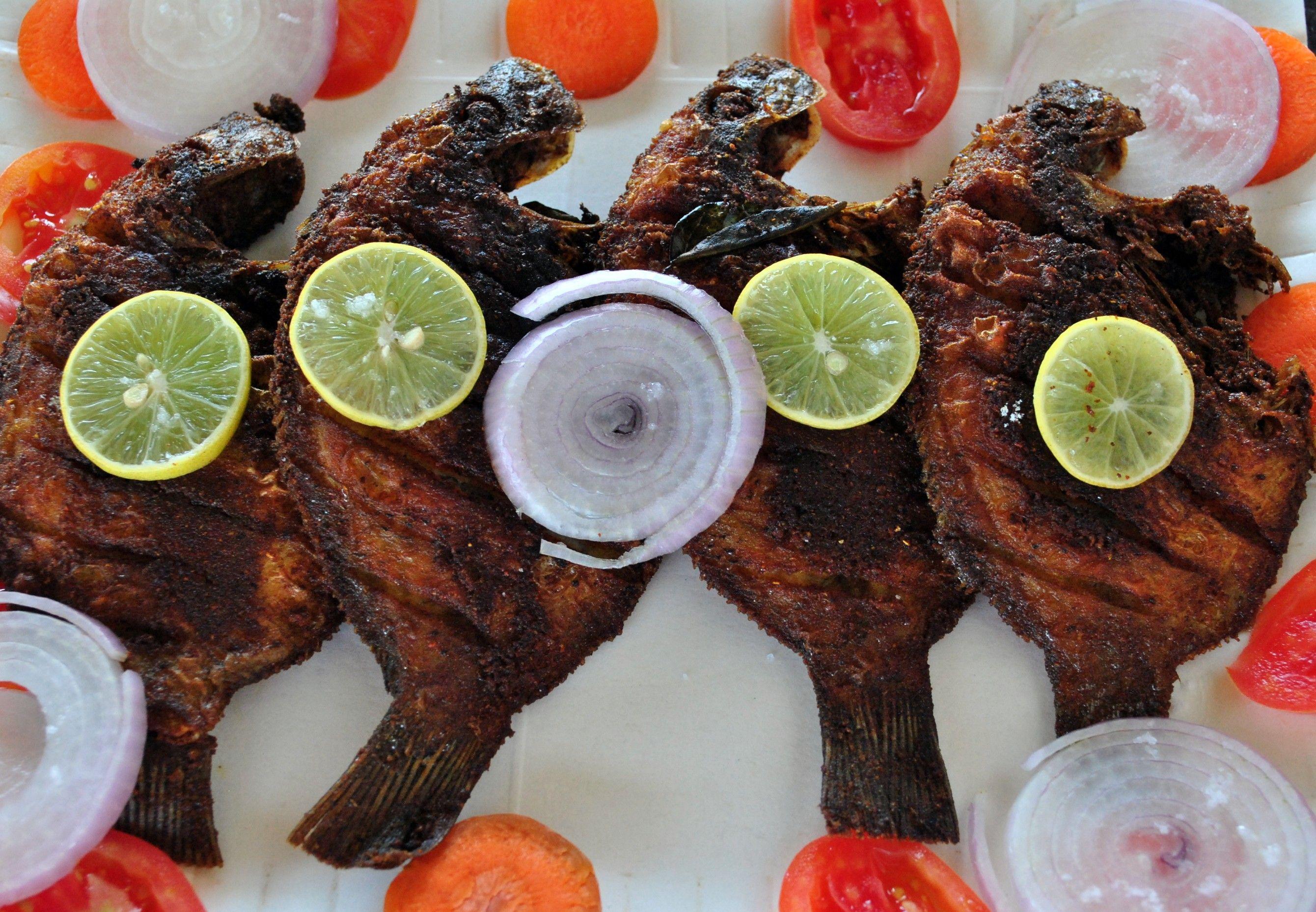 2680x1859 Ocean: Karimeen Food Kerala Lime Tasty Cute Ocean Wallpaper