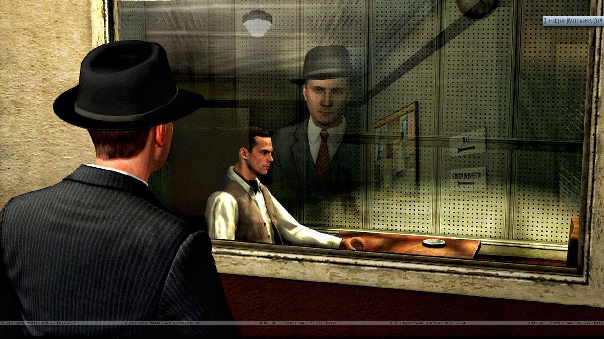 1920x1080 L.A. Noire Watching Outside Interogation Room Wallpaper