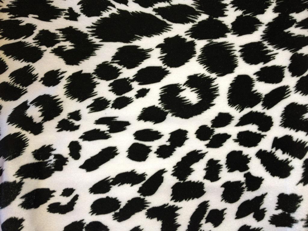 1024x768 Black and white leopard Wallpaper