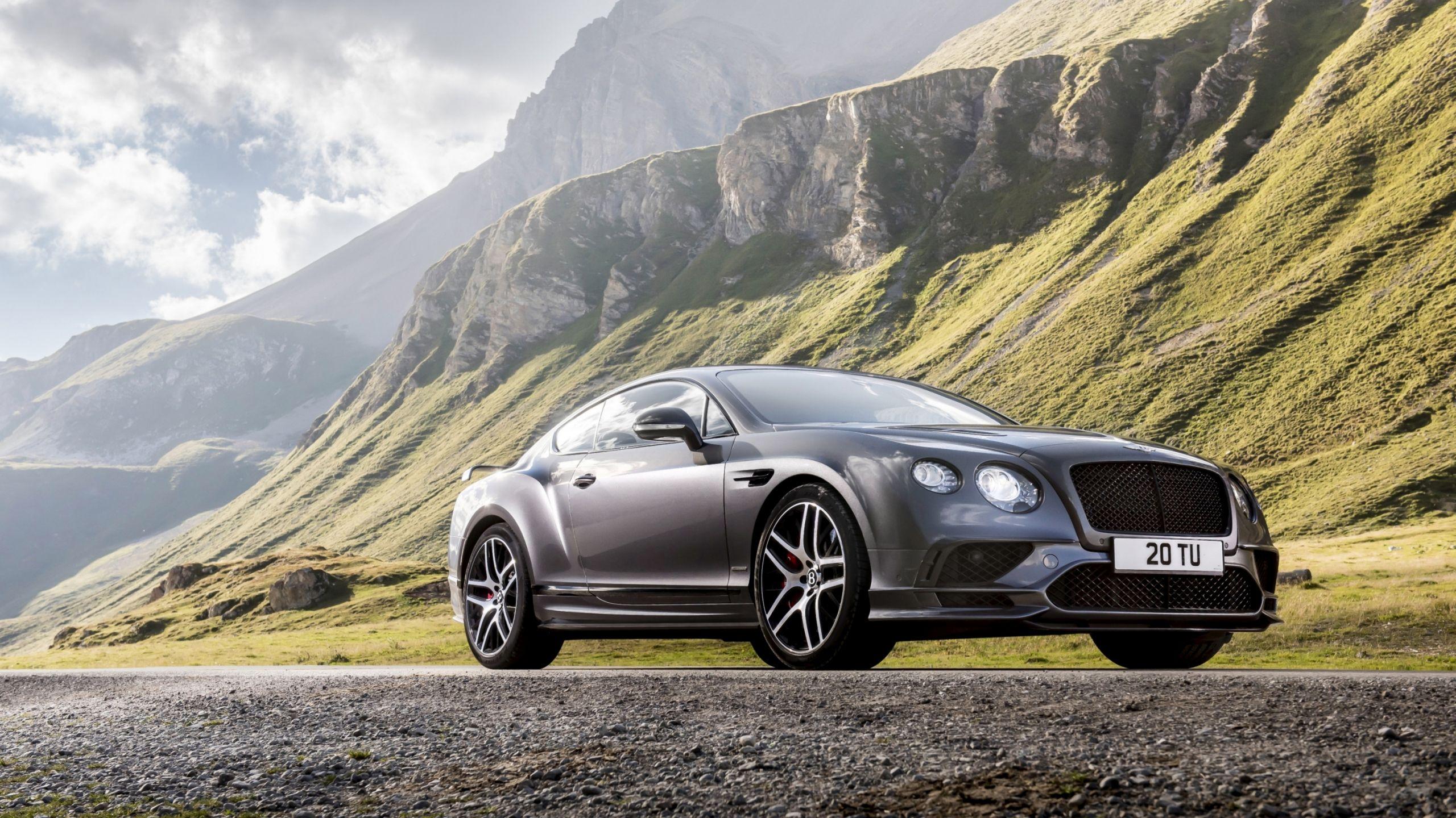 2560x1440 Desktop Wallpaper Silver Luxury Car, Bentley Continental Gt, HD Image, Picture, Background, Vzpaxk