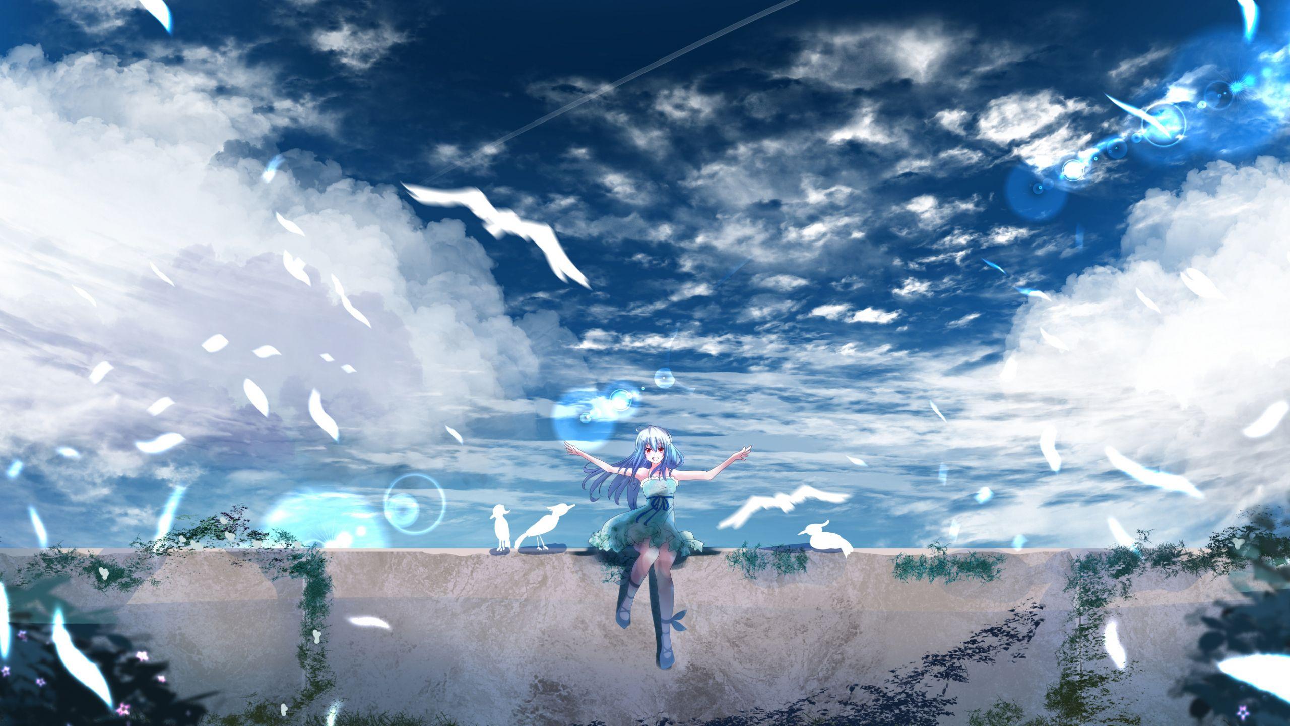 2560x1440 19++ Anime Scenery Wallpaper 1440p