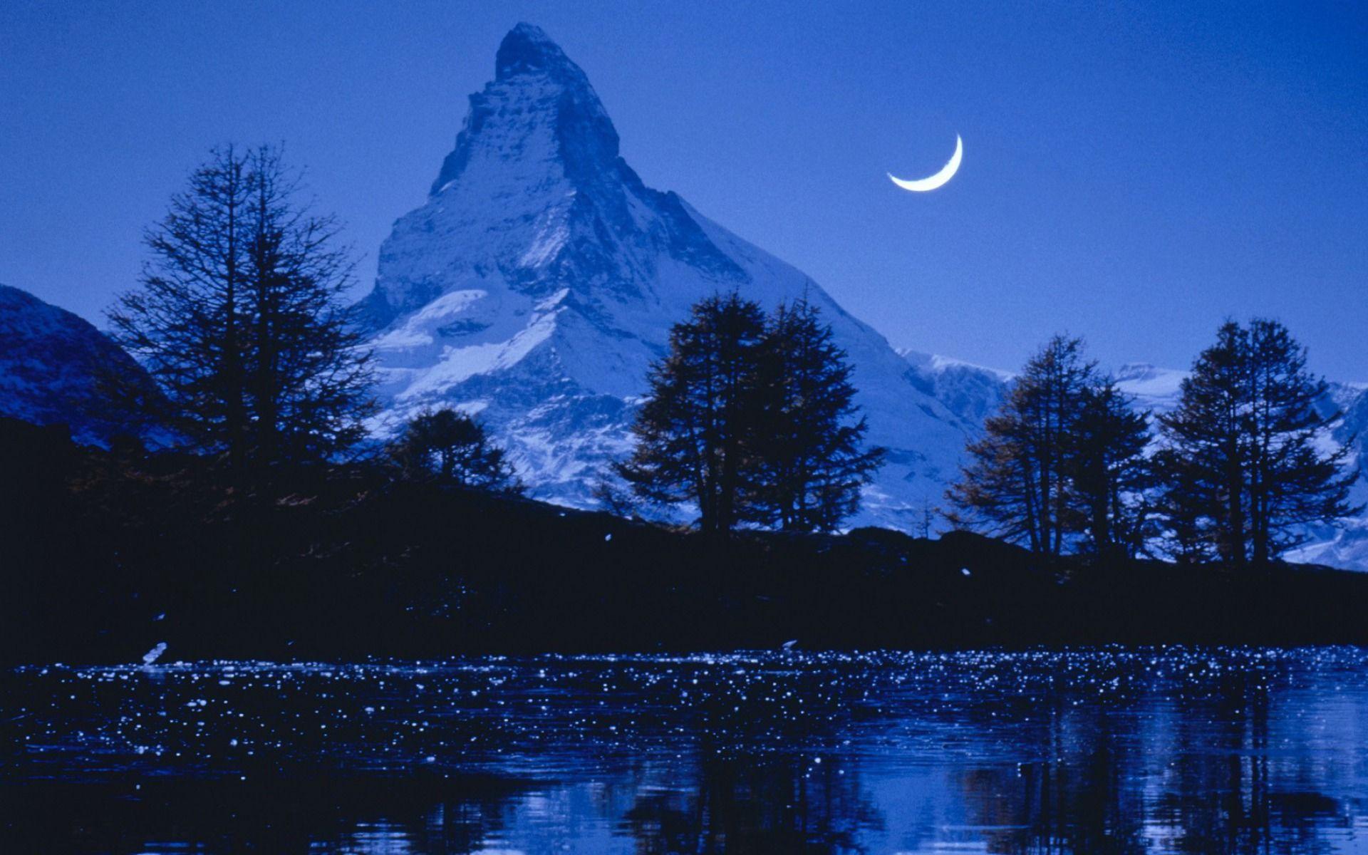Blue Moon Mountain Wallpapers Top Free Blue Moon Mountain Backgrounds WallpaperAccess