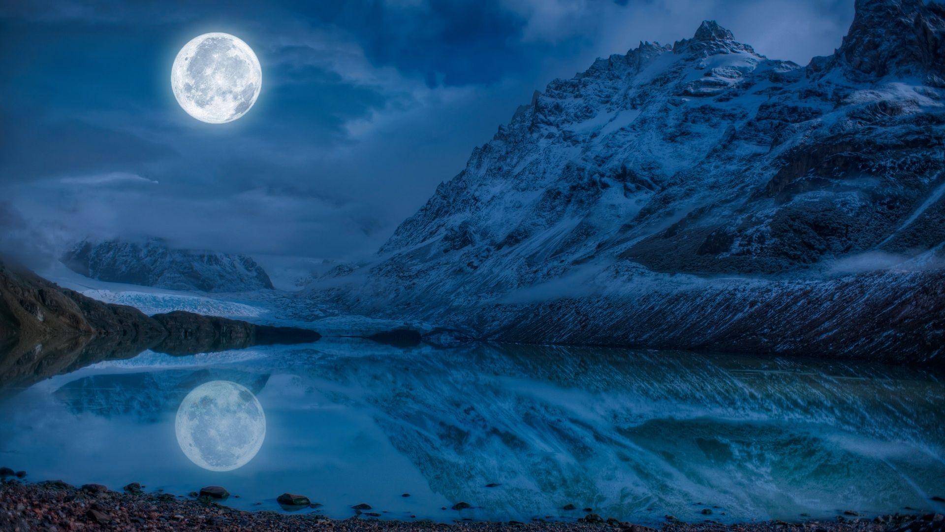 Blue Moon Mountain Wallpapers - Top Free Blue Moon Mountain Backgrounds ...