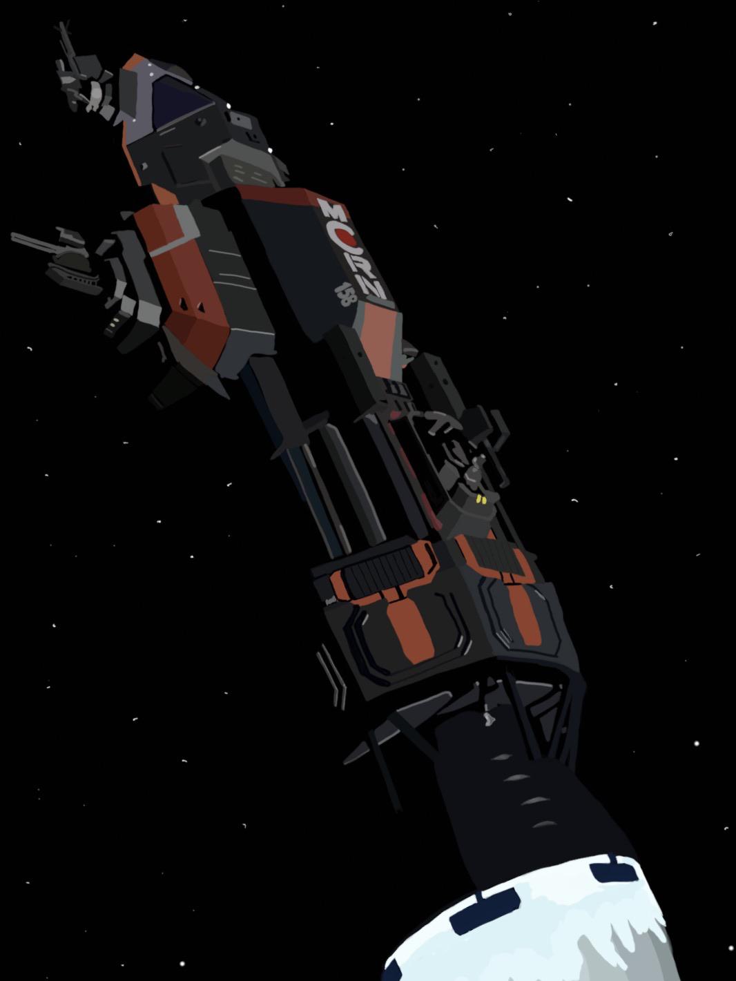 1066x1421 I traced the Rocinante on my iPad. Makes a good wallpaper