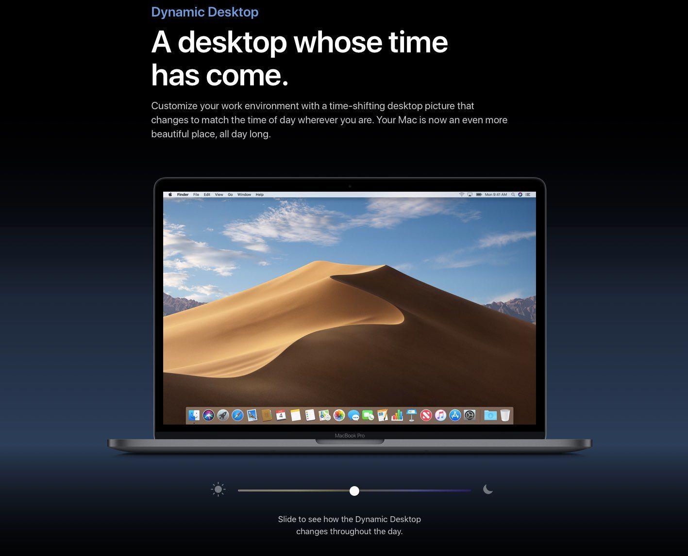 1417x1146 MacOS Mojave Sports A Time Shifting Wallpaper That Changes