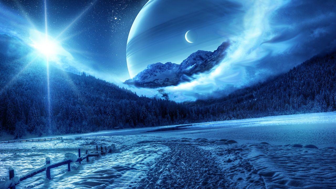 1280x720 Dark Scenery Anime Background