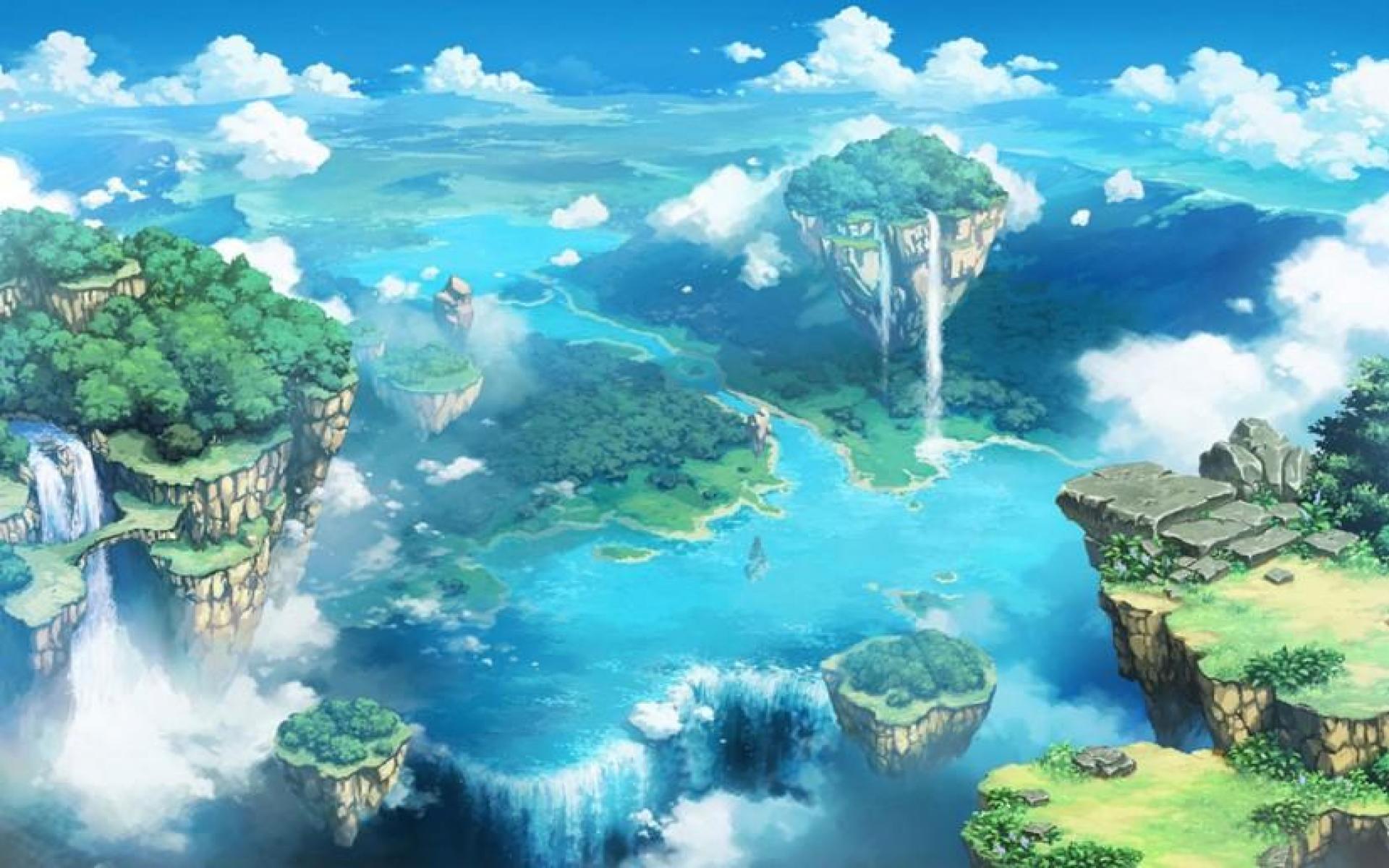1920x1200 Anime Scenery Wallpaper Background Anime Scenery