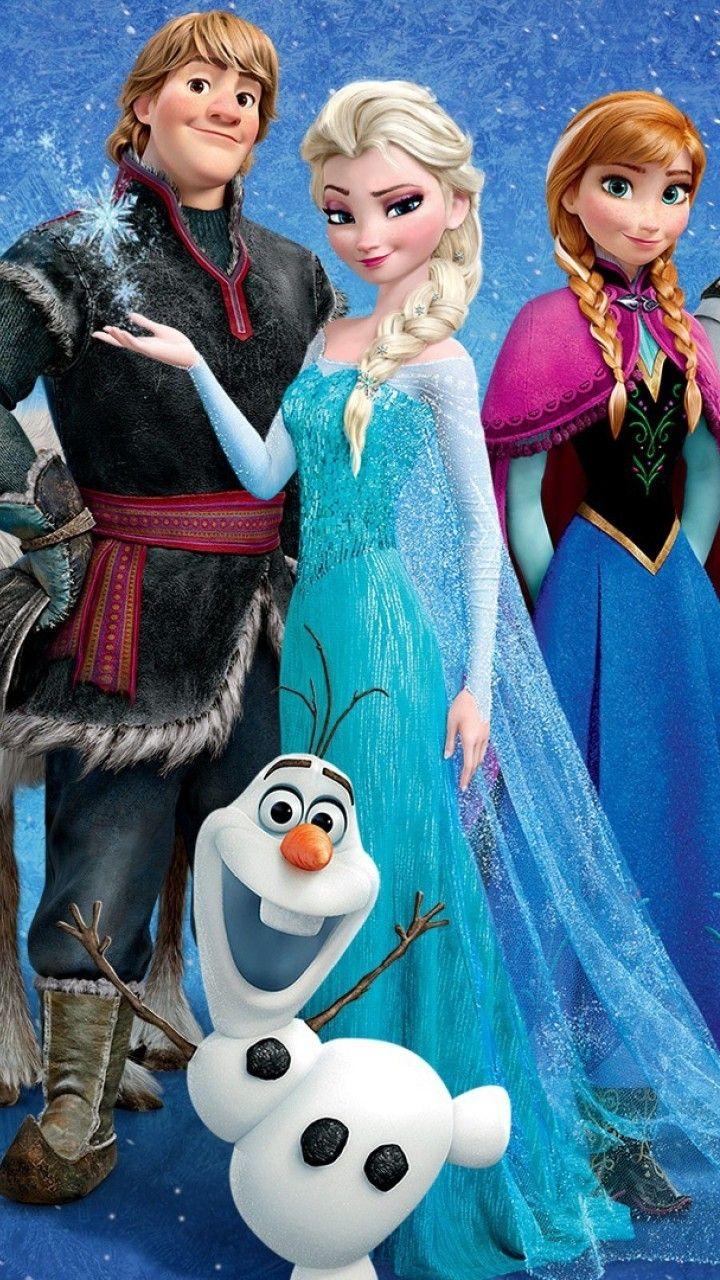720x1280 Frozen, Elsa, Anna, Olaf, Kristoff, Animation, Disney HD HD Wallpaper