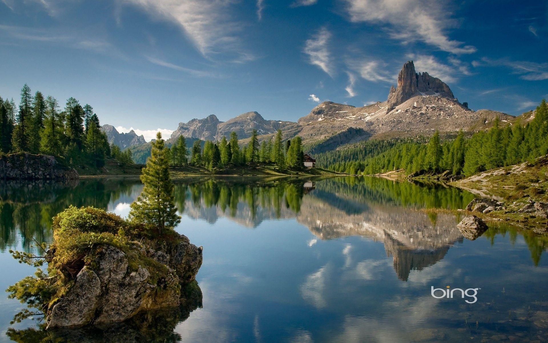 1920x1200 forest, Mountain, Reflection, Alps, Summer, Cabin, Landscape, Lake, Nature, Trees Wallpaper HD / Desktop and Mobile Background