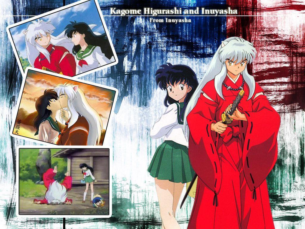 1024x768 Inuyasha Wallpaper: Inuyasha and Kagome