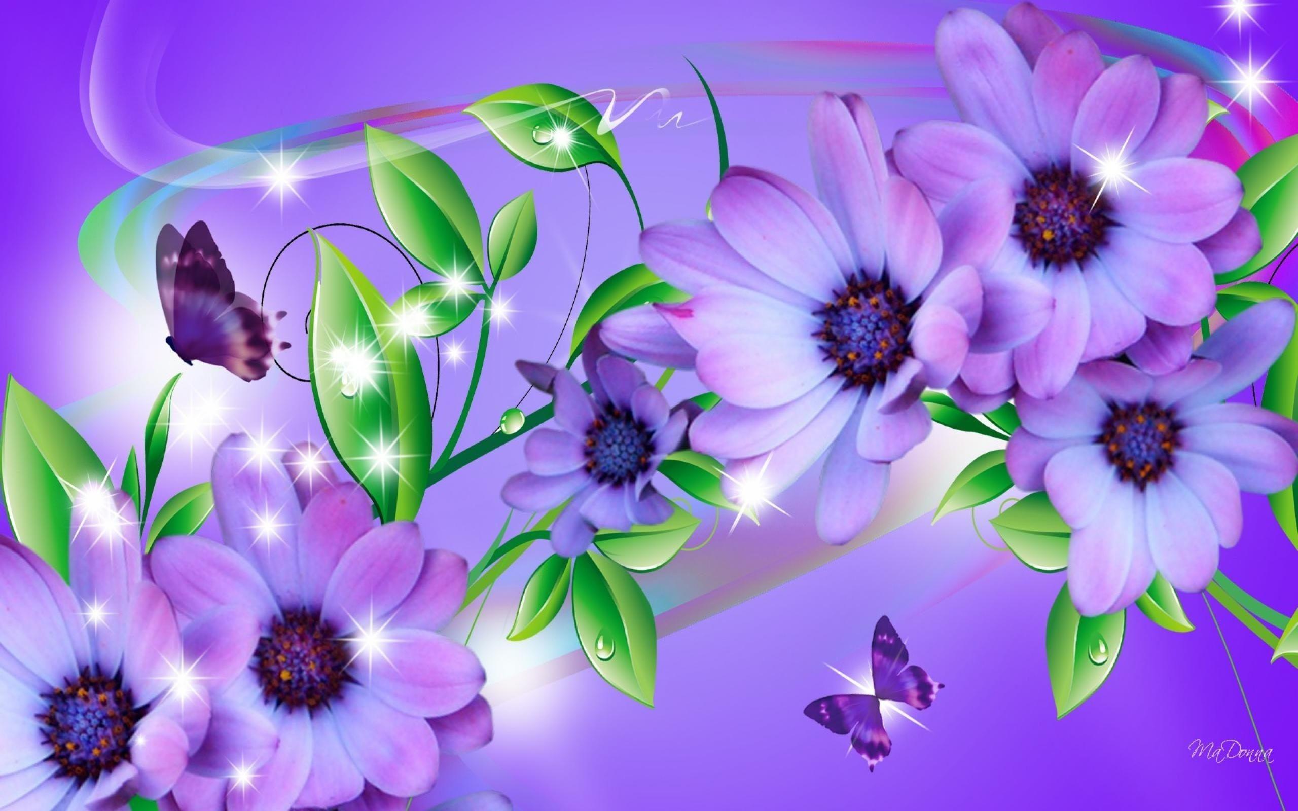 Purple Flowers and Butterflies Wallpapers - Top Free Purple Flowers and