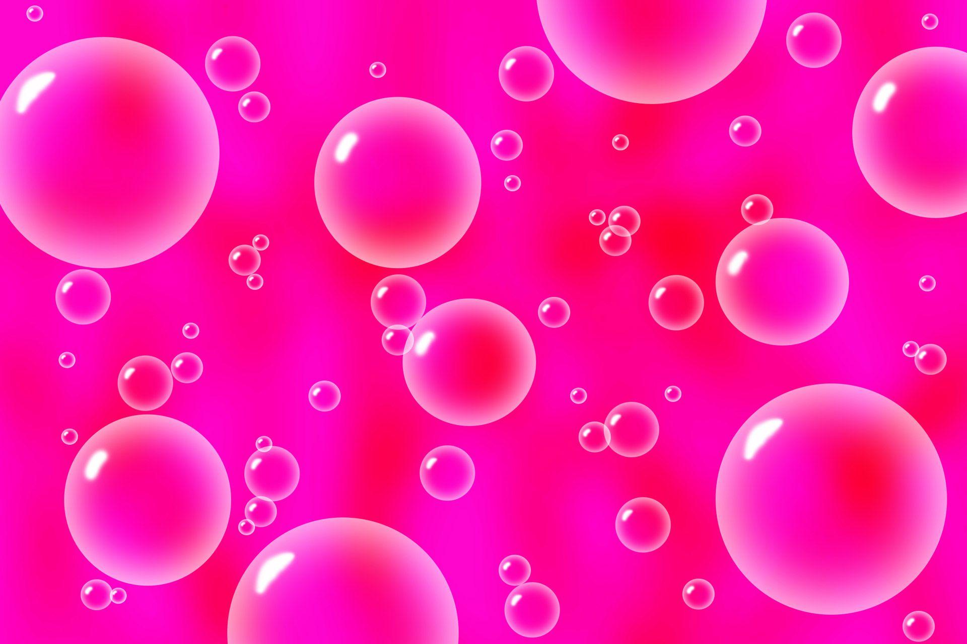 1920x1280 Pink Bubbles Wallpaper