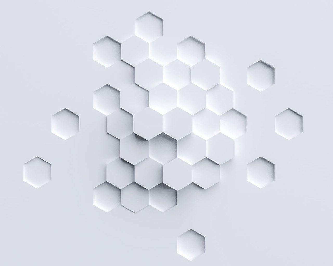 1280x1024 Minimal wallpaper, abstract, hexagon, simple, minimalism, white color • Wallpaper For You HD Wallpaper For Desktop & Mobile