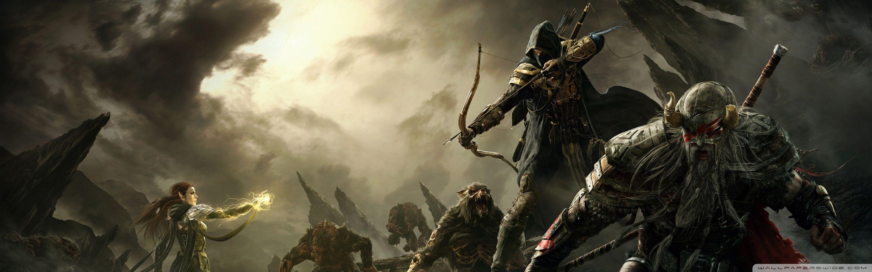 2880x900 The Elder Scrolls Online Key Art ❤ 4K HD Desktop Wallpaper for 4K