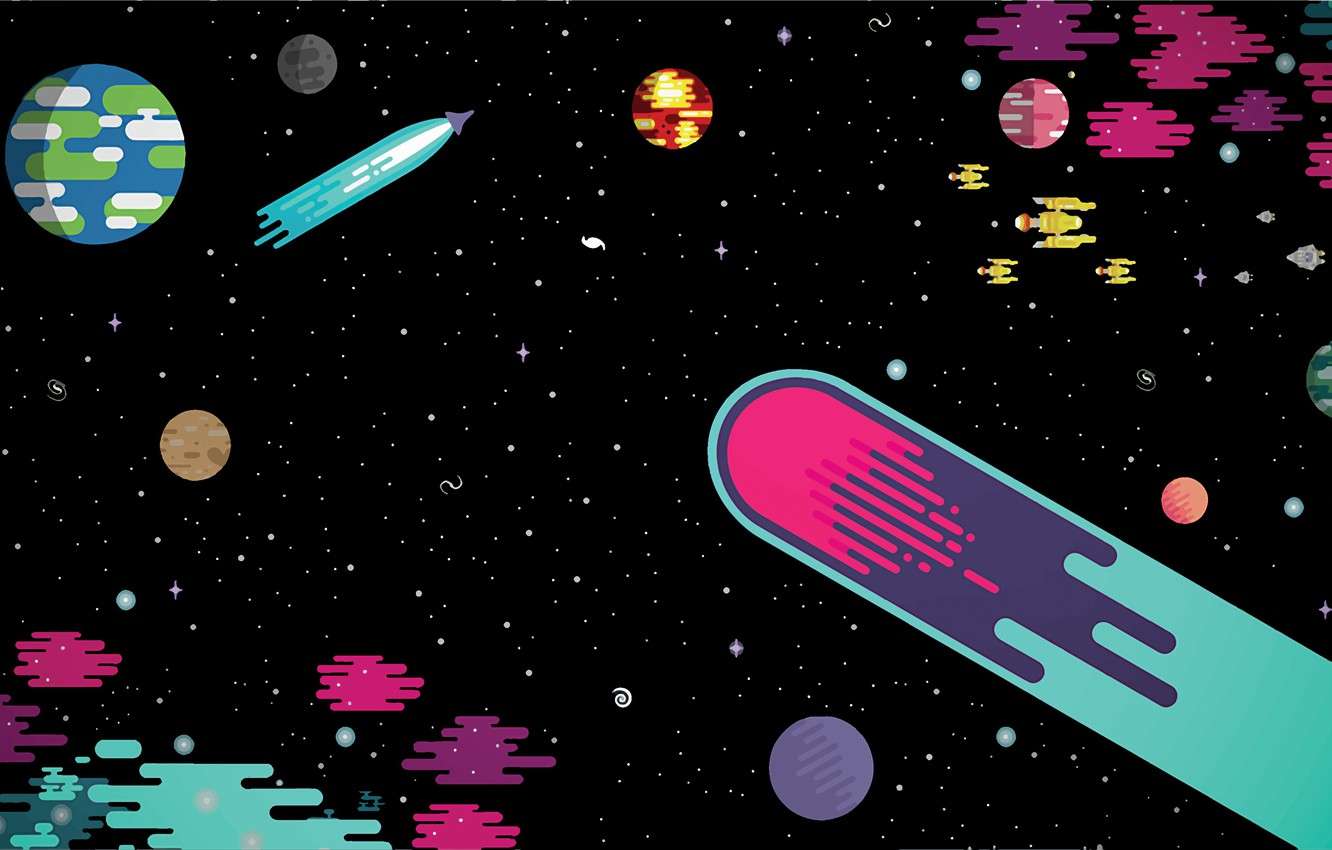 1332x850 Green Wallpaper Space