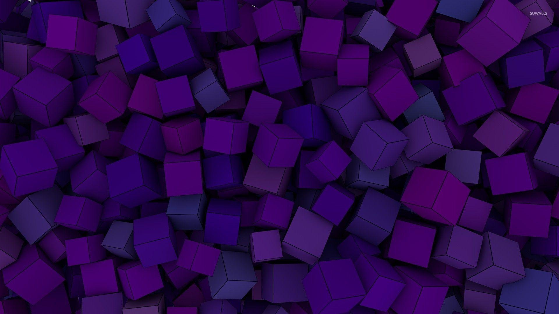 Purple 3d Cube Wallpapers Top Free Purple 3d Cube Backgrounds Wallpaperaccess