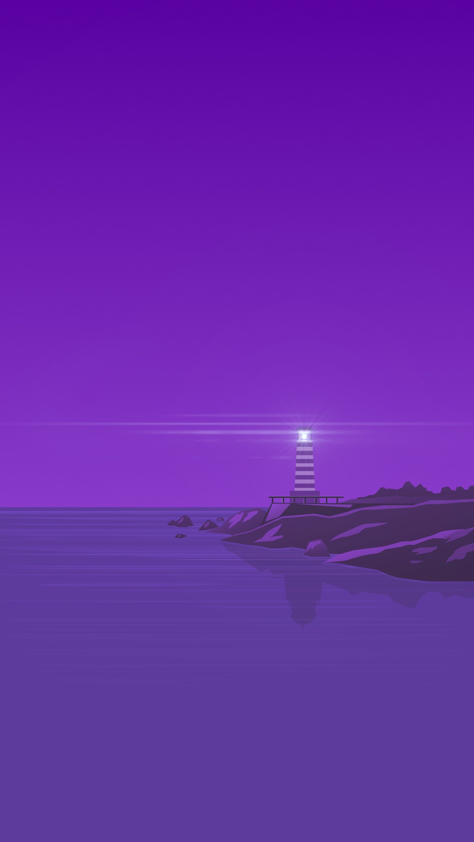 1620x2880 Purple Minimalist Wallpaper