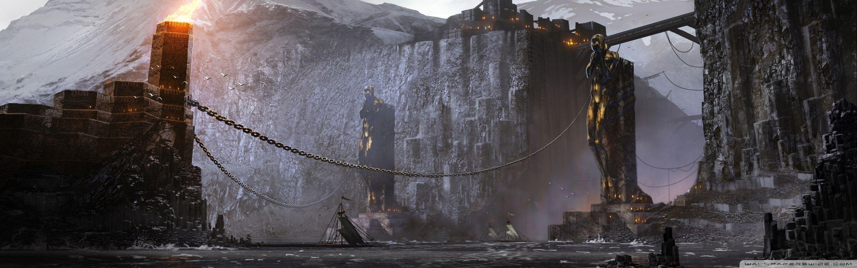 2880x900 Dragon Age 2 Concept Art ❤ 4K HD Desktop Wallpaper for • Tablet