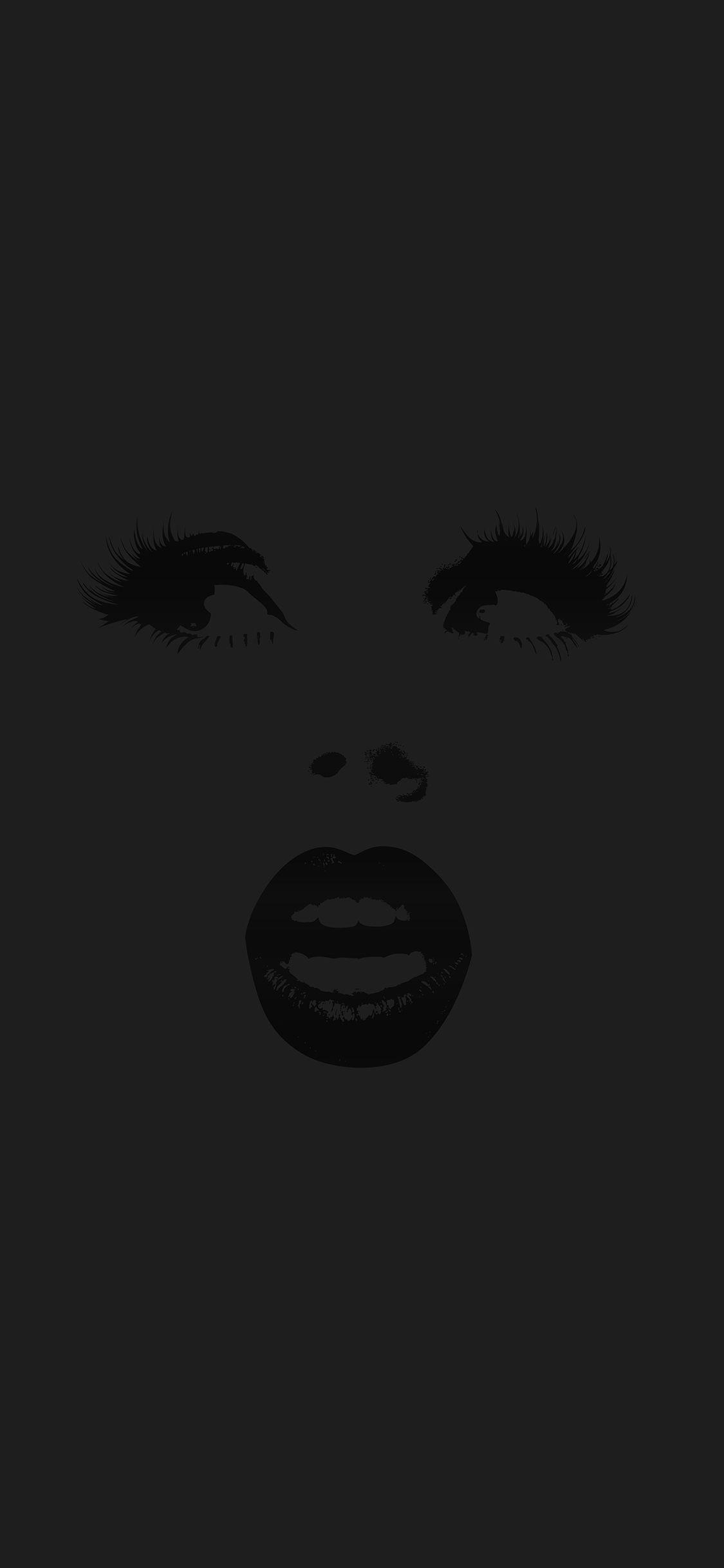 1125x2436 Art Black Wallpaper For Girls