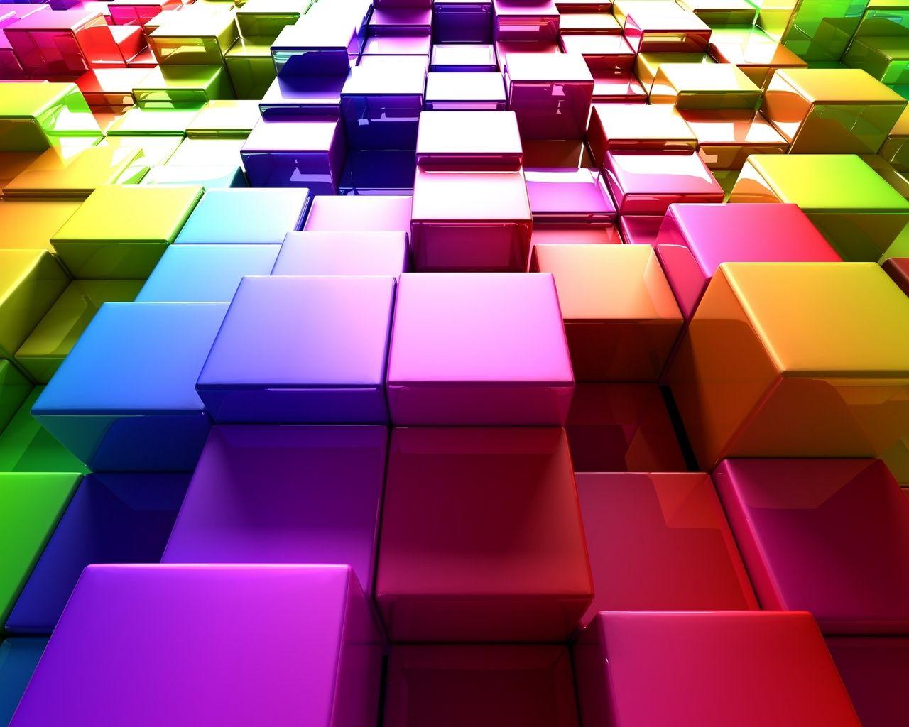 1280x1024 3D Colorful Cubes 1280x1024 Resolution HD 4k Wallpaper, Image, Background, Photo and Picture