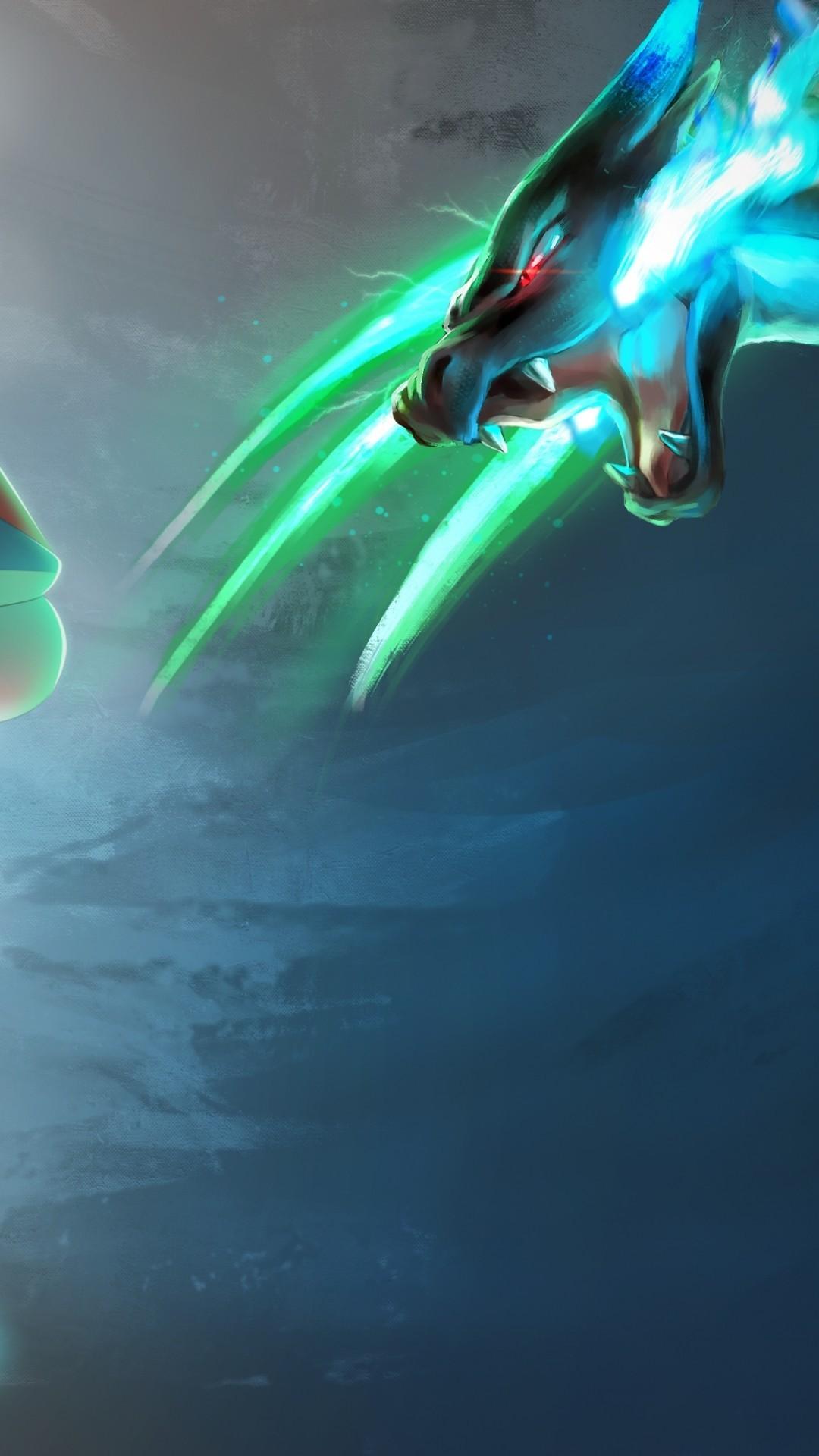 1080x1920 Mega Charizard X, Greninja, Pokemon Xy, Battle Charizard X HD Wallpaper