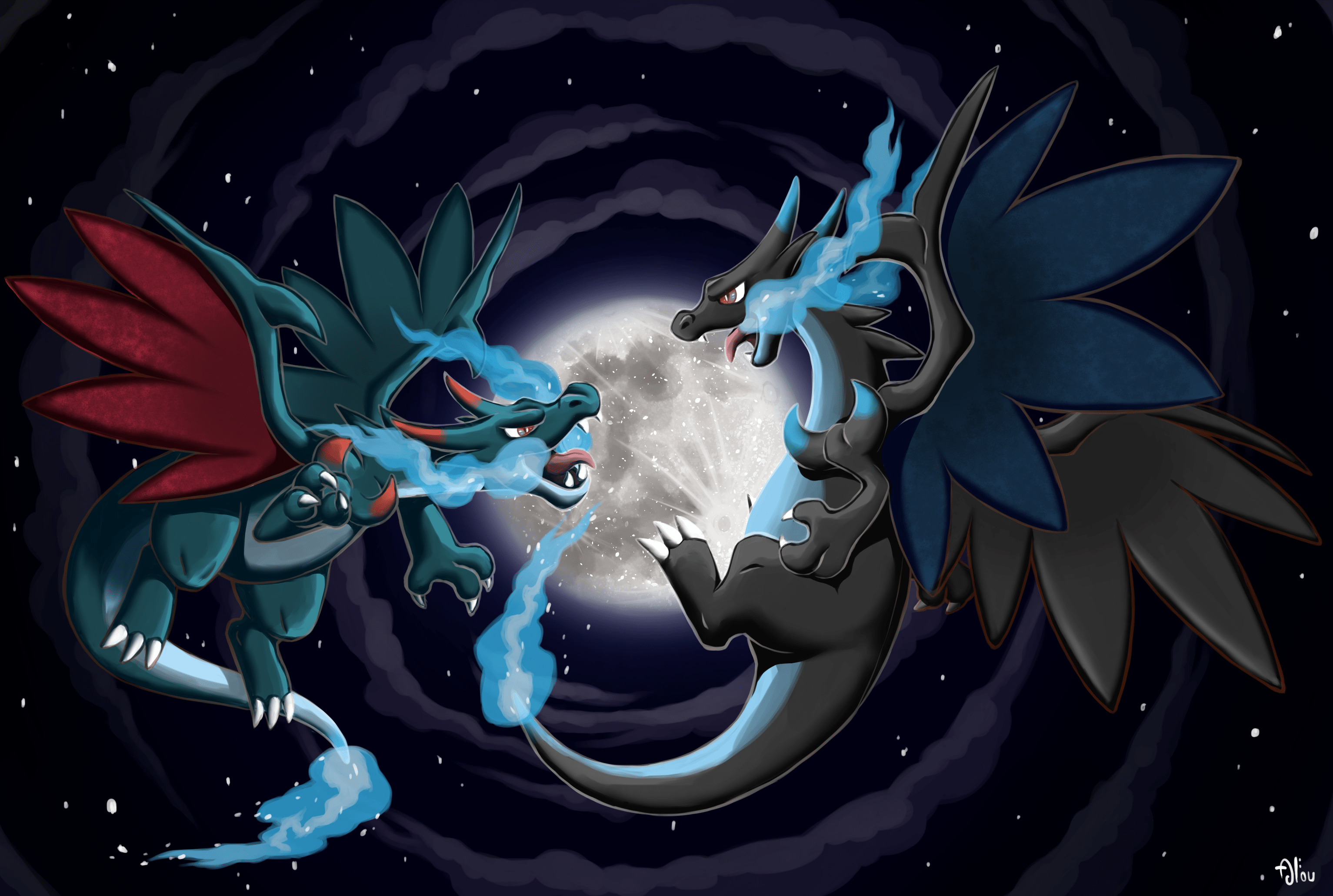 3066x2060 Shiny Mega Charizard X .